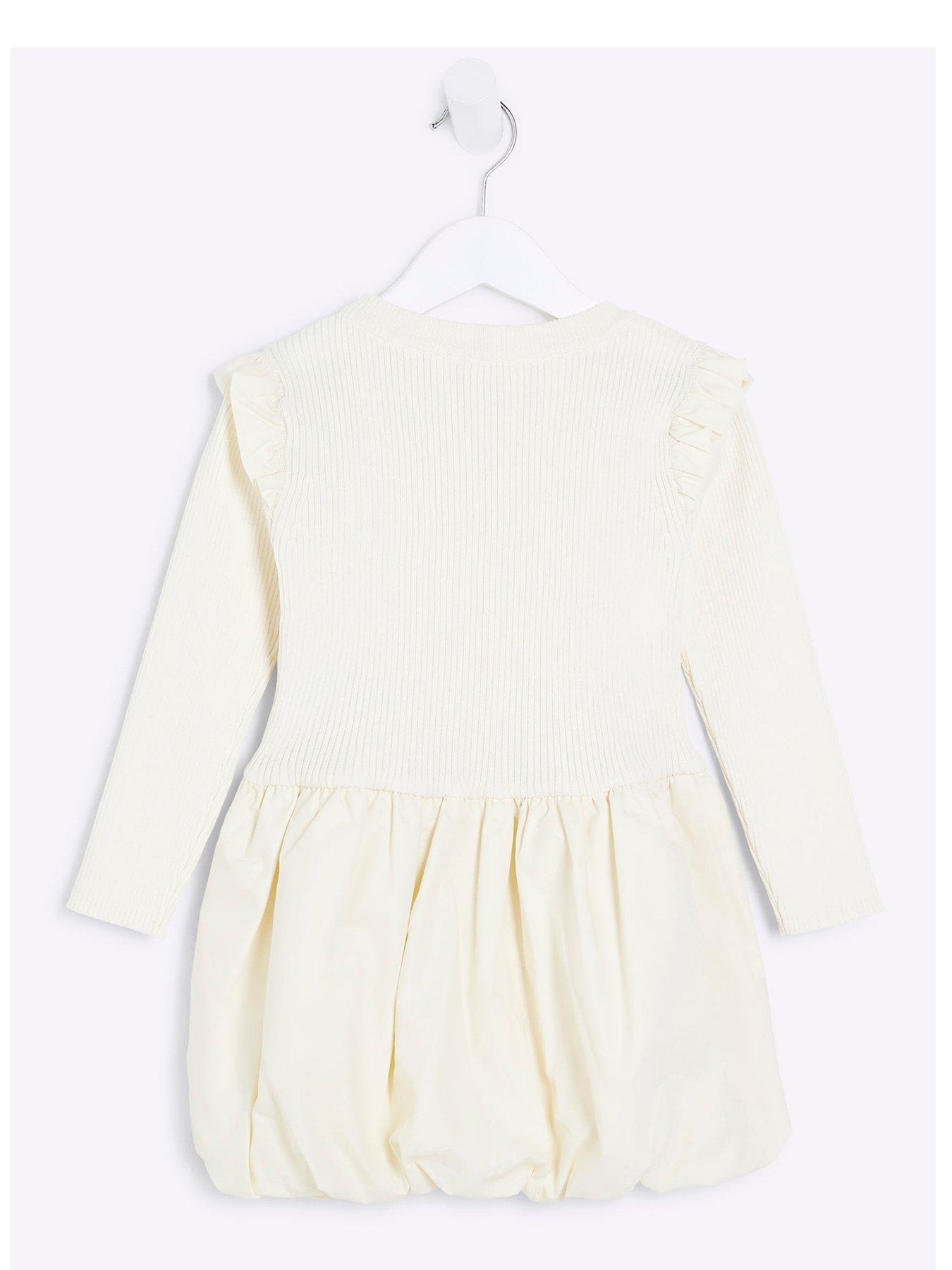 river-island-mini-mini-girl-bubble-hem-party-dress-creamback