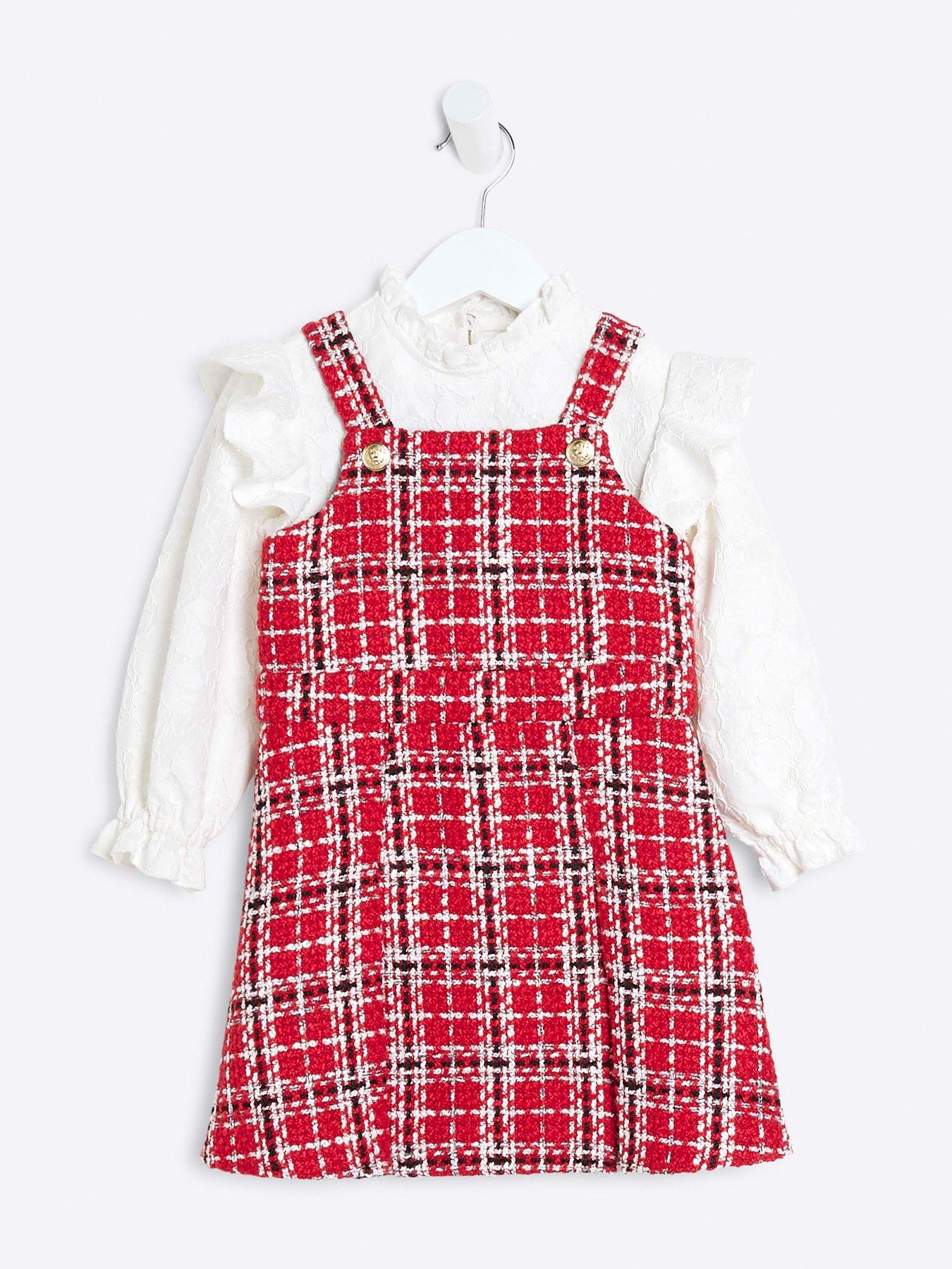 river-island-mini-mini-girl-boucle-lace-pinafore-dress-set-redstillFront