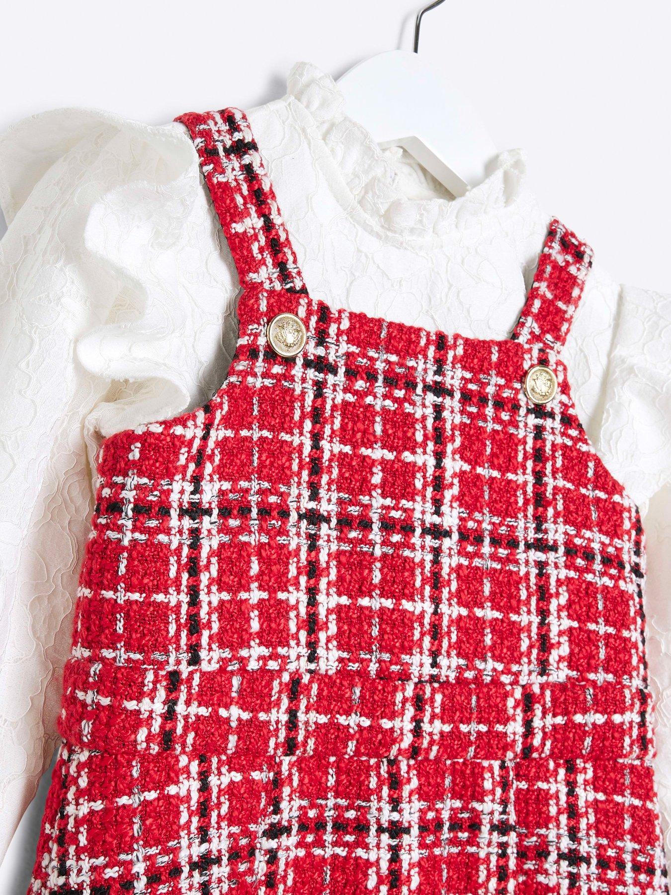 river-island-mini-mini-girl-boucle-lace-pinafore-dress-set-redoutfit