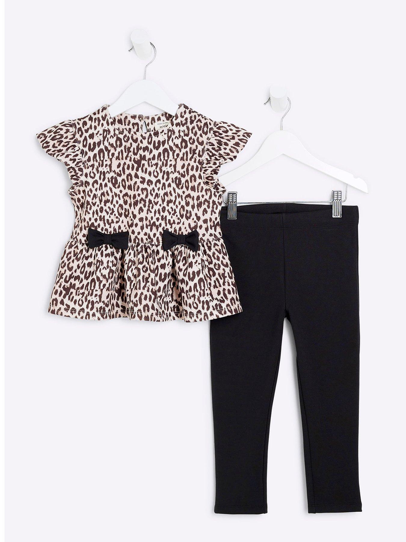 river-island-mini-mini-girl-scuba-leopard-bow-peplum-set-black