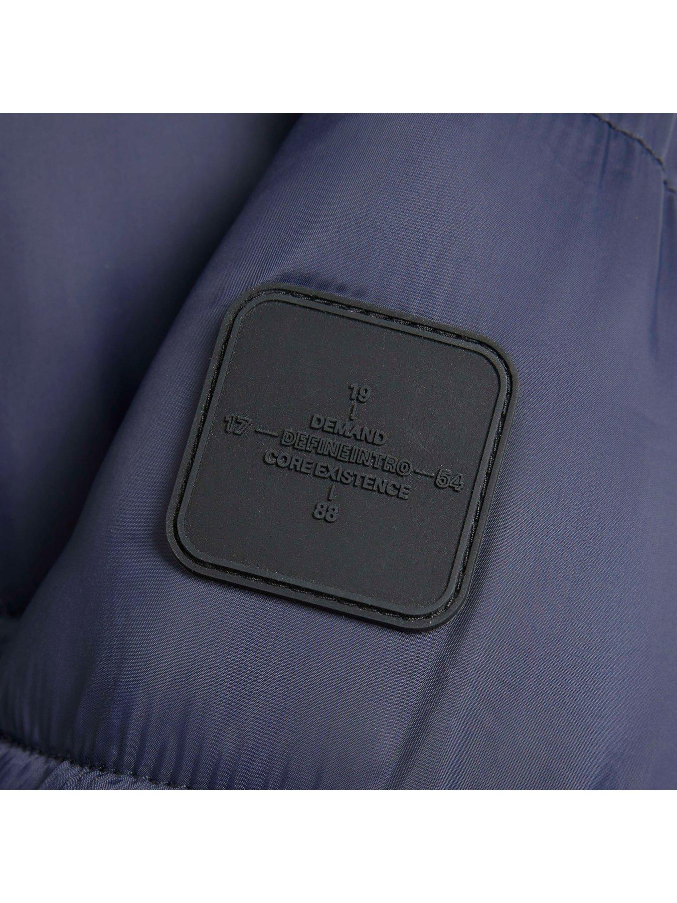 Image 4 of 4 of River Island Mini Boys Puffer Jacket - Navy