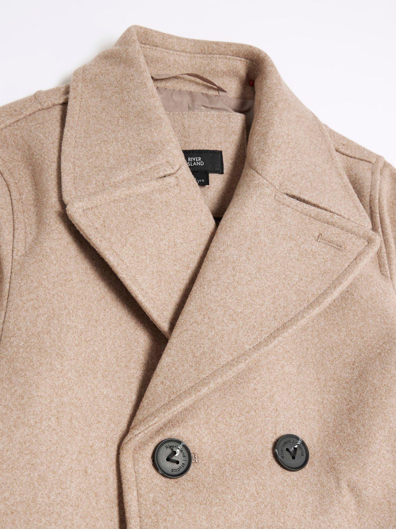 river-island-buttoned-padded-peacoat-beigeoutfit