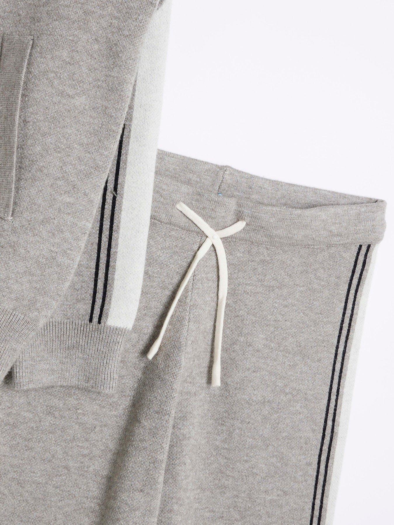 Image 4 of 5 of River Island Zip Through Funnel Jumper Set - Grey