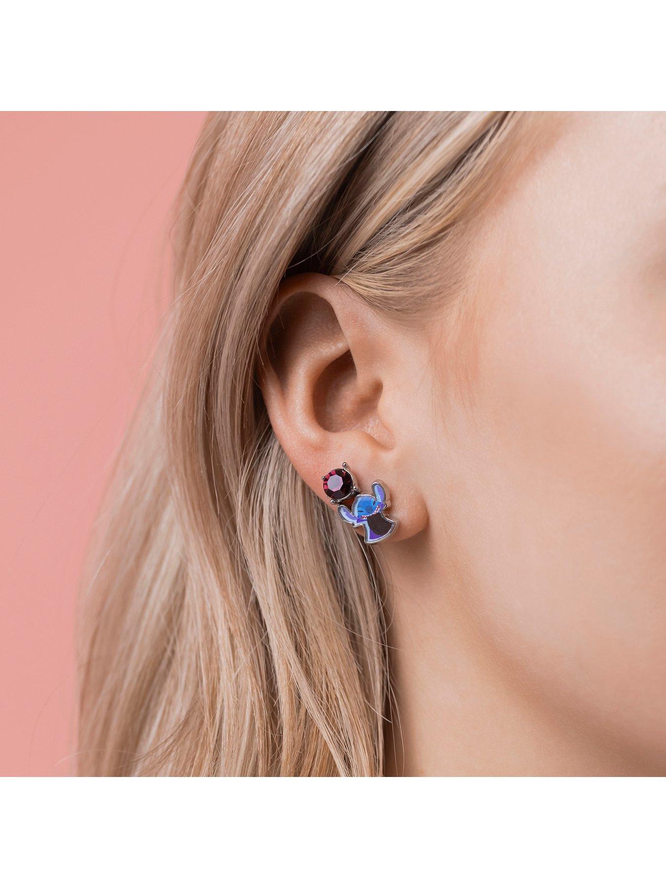 Image 3 of 4 of Disney Lilo &amp; Stitch Trio Earring Set
