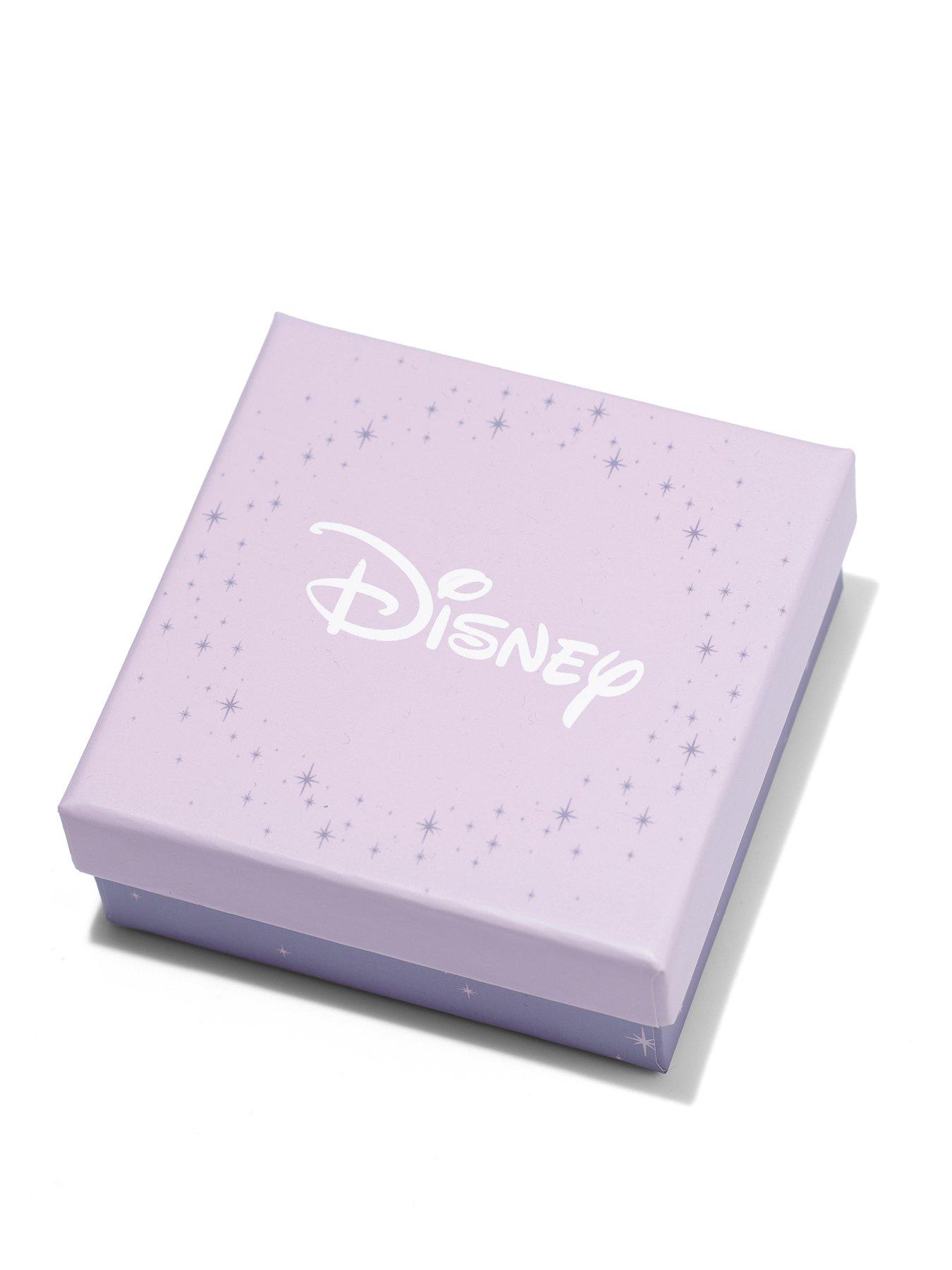 disney-minnie-silver-plated-march-birthstone-stud-earringsback