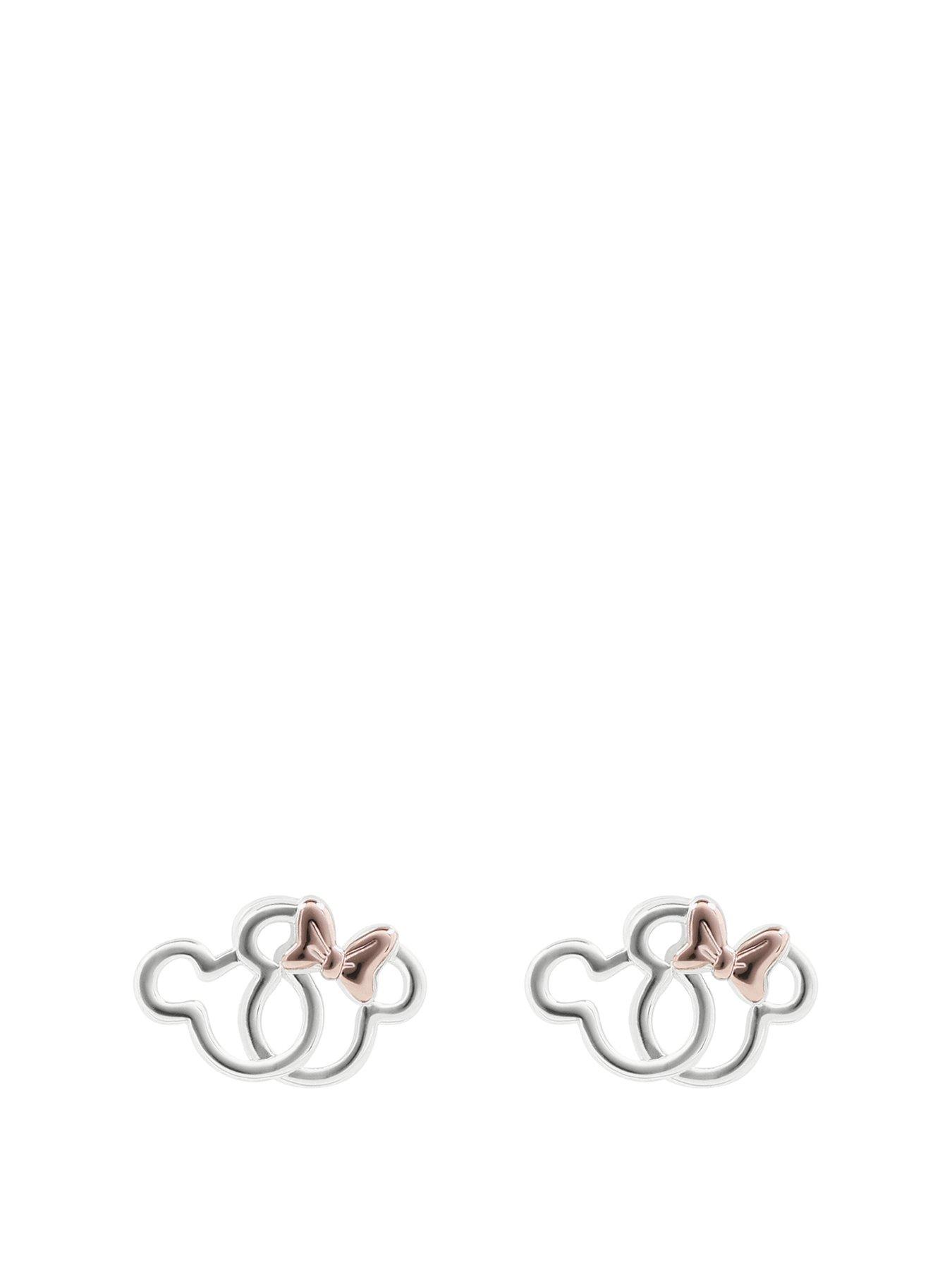 disney-silver-double-layered-minnie-mouse-earring