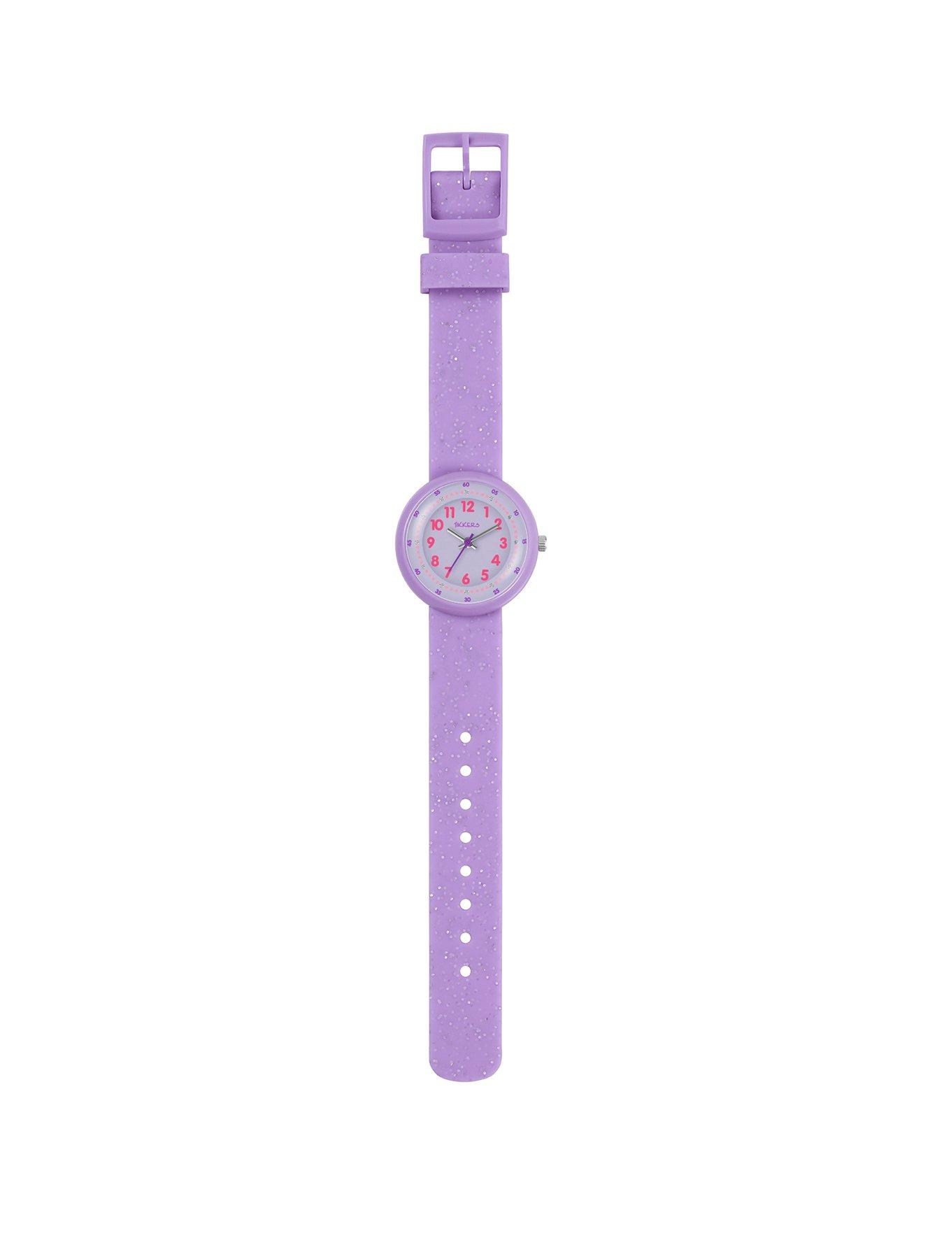 tikkers-tikkers-purple-glitter-strap-watchstillFront