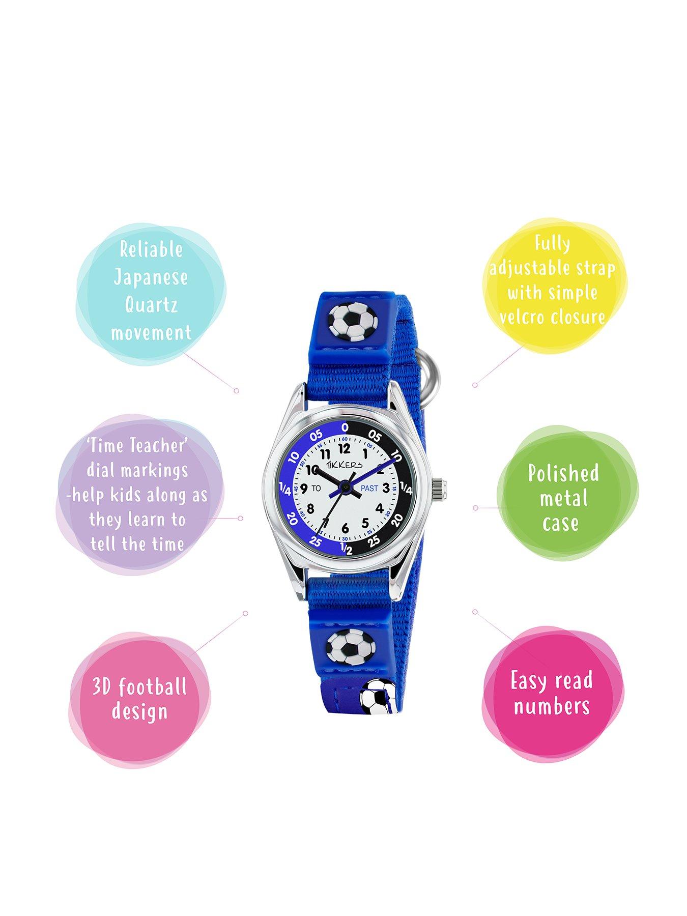 tikkers-tikkers-kids-blue-football-time-teacher-watch-and-wallet-setstillFront