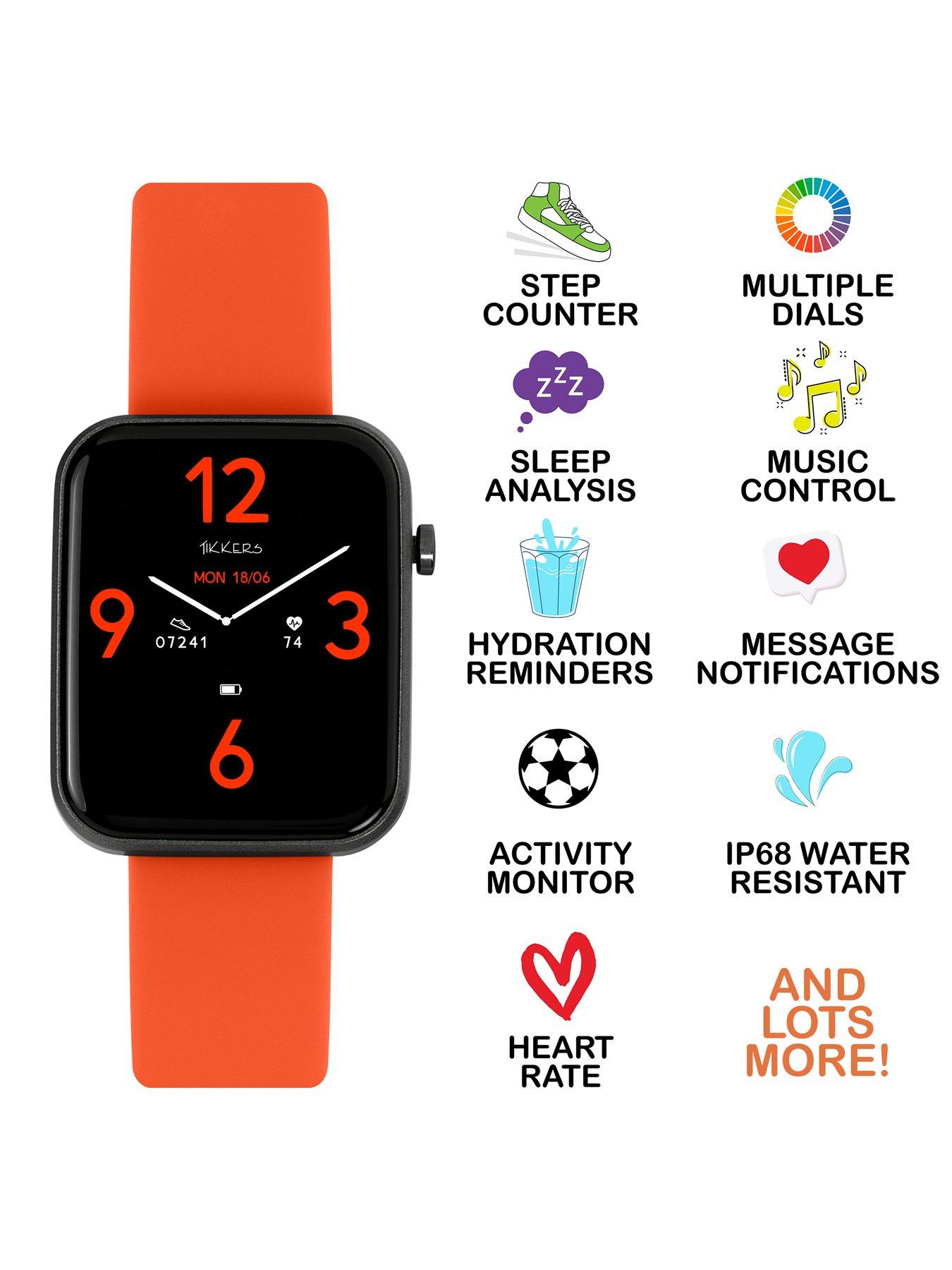 tikkers-tikkers-smart-series-13-orange-silicone-strap-smart-watchoutfit