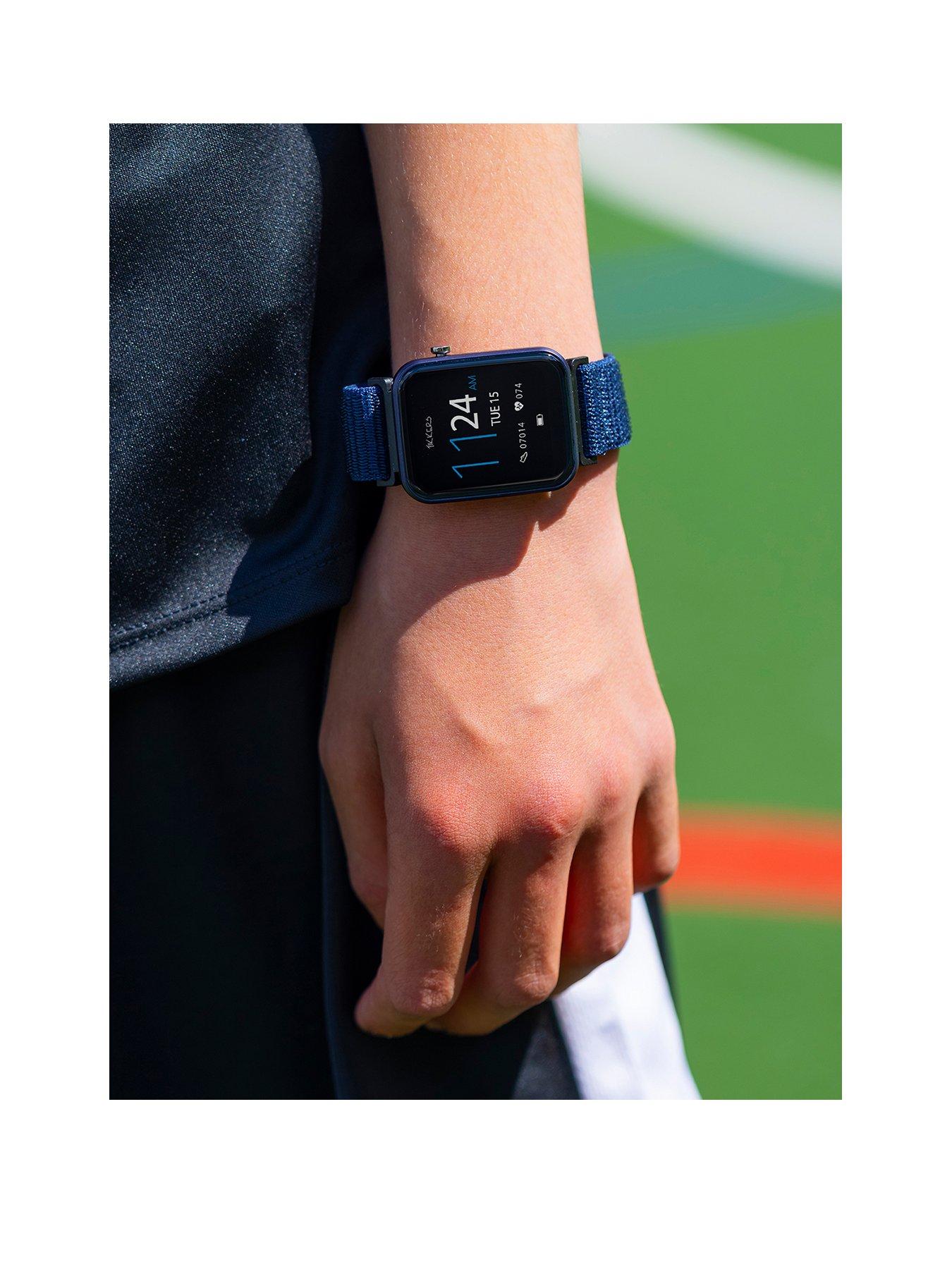 Image 2 of 6 of Tikkers Tikkers Smart Series 13 Navy Riptape Strap Smart watch