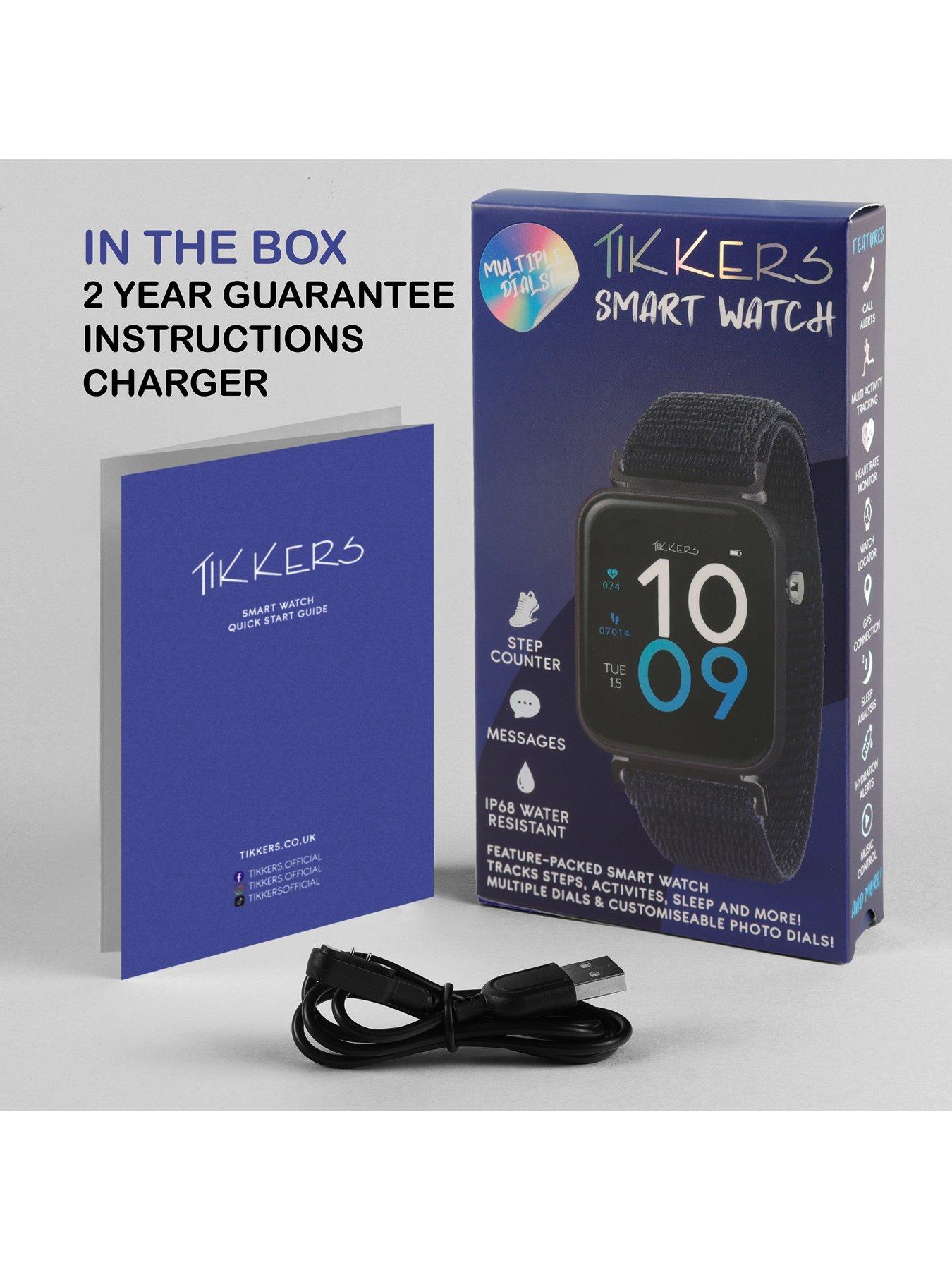 Image 6 of 6 of Tikkers Tikkers Smart Series 13 Navy Riptape Strap Smart watch