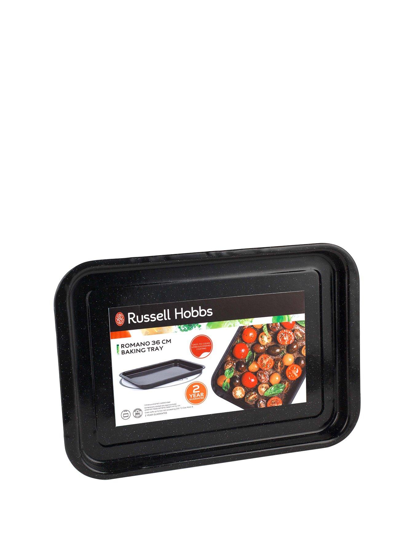 Image 2 of 7 of Russell Hobbs 2-Piece Vitreous Enamel Roaster and Baking Tray Set