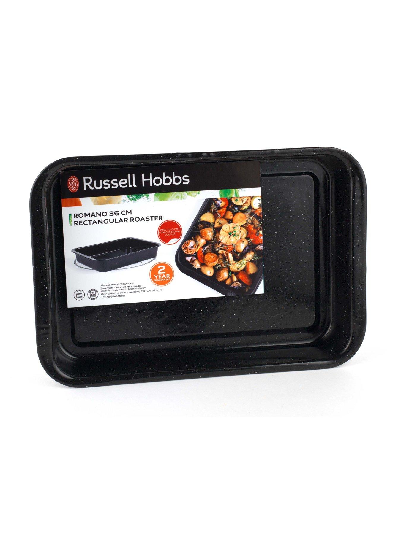 Image 3 of 7 of Russell Hobbs 2-Piece Vitreous Enamel Roaster and Baking Tray Set