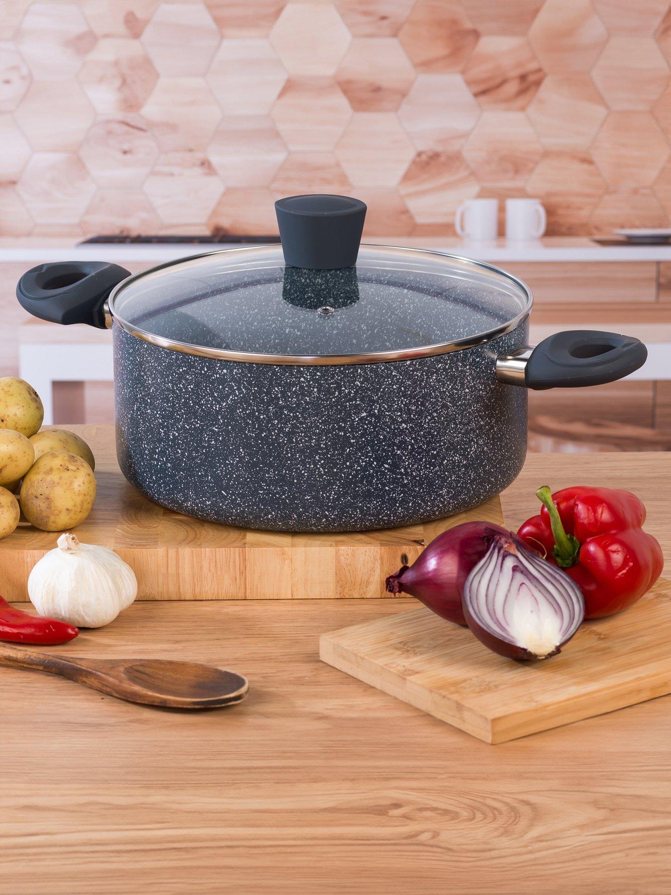 Russell Hobbs 24Cm Nightfall Stone Stockpot in Blue