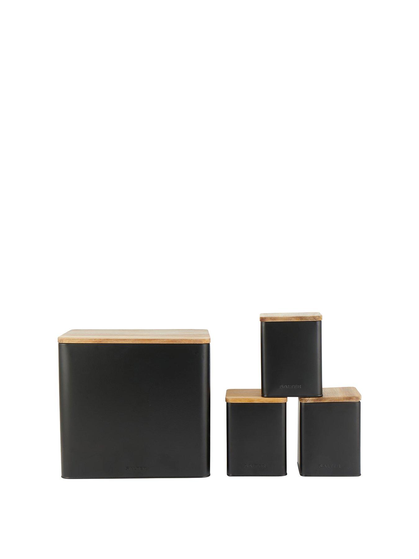 Image 2 of 7 of Salter Toronto 4 Piece Counter Top Set - Black