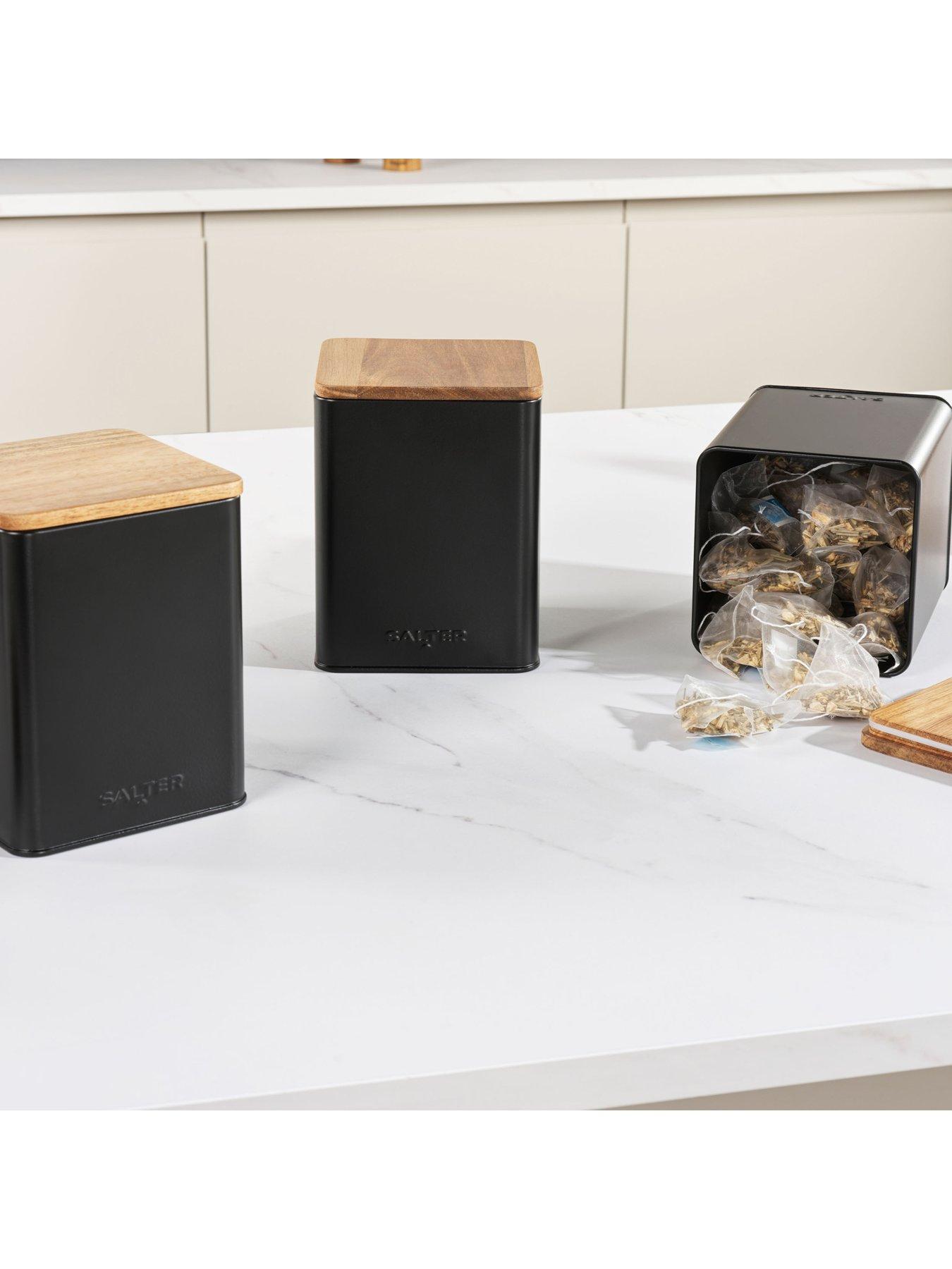 Image 4 of 7 of Salter Toronto 4 Piece Counter Top Set - Black