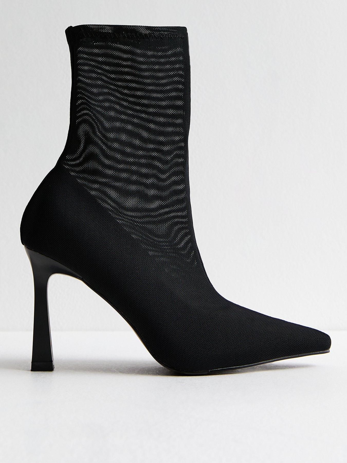 new-look-mesh-stiletto-heel-ankle-boots-black