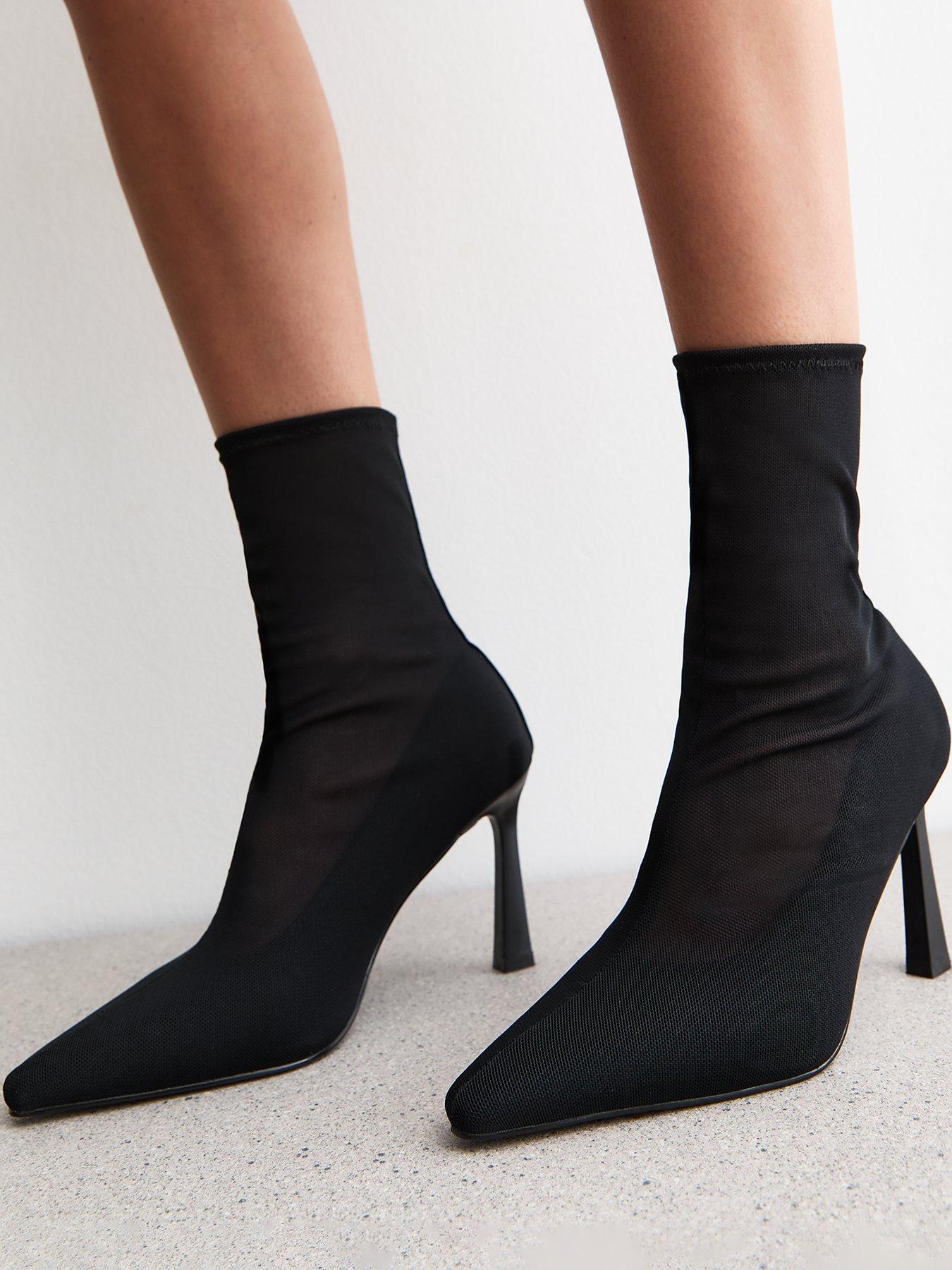 new-look-mesh-stiletto-heel-ankle-boots-blackoutfit