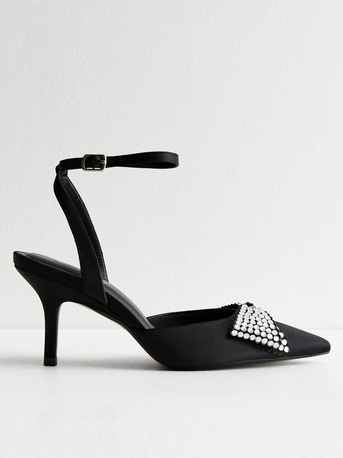 new-look-diamanteacute-bow-satin-court-shoes-blackfront