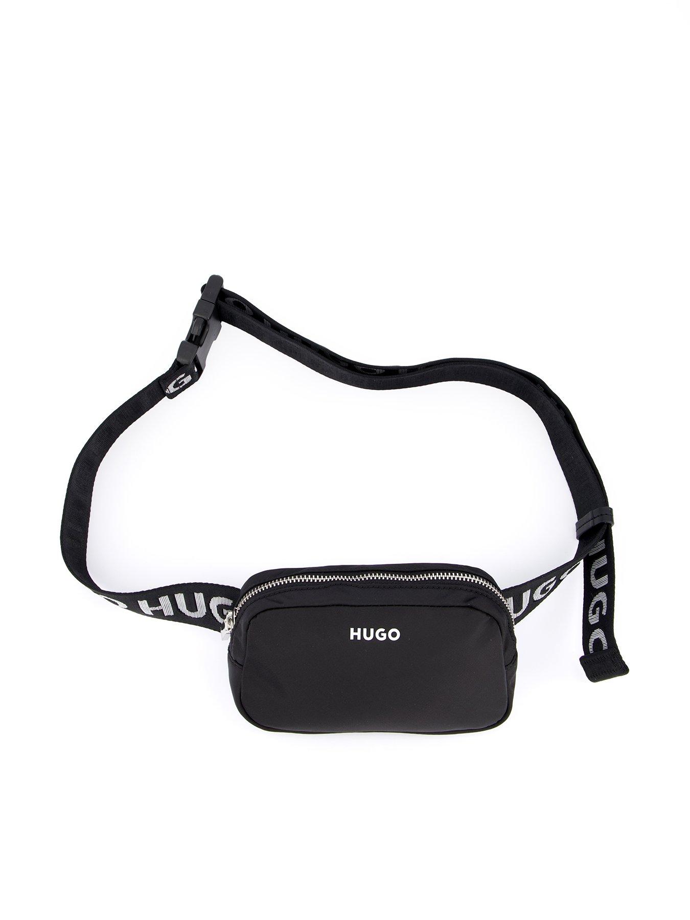 hugo-bel-logo-strap-bumbag-black