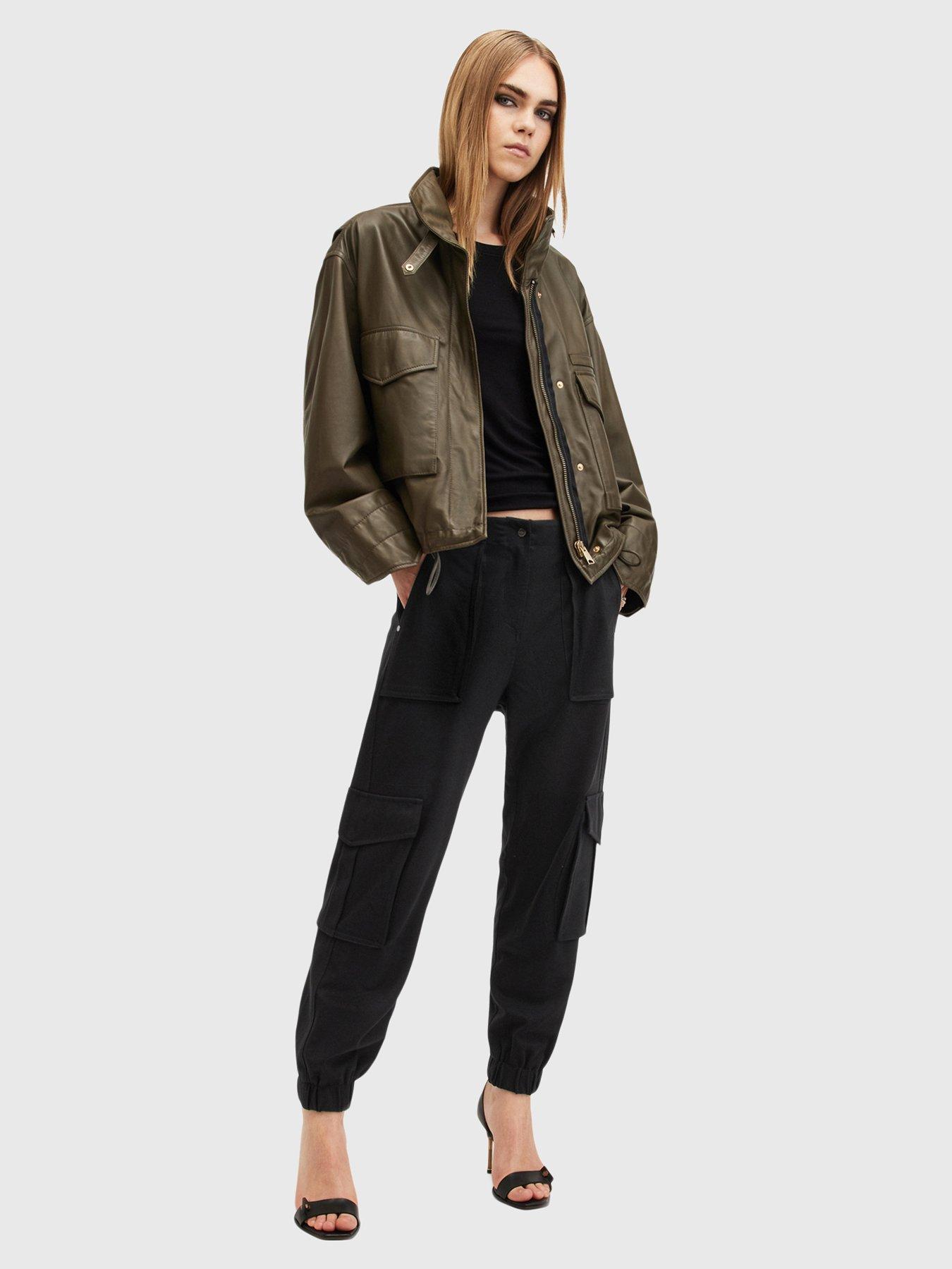 allsaints-freda-lightweight-cargo-trousers-blackfront