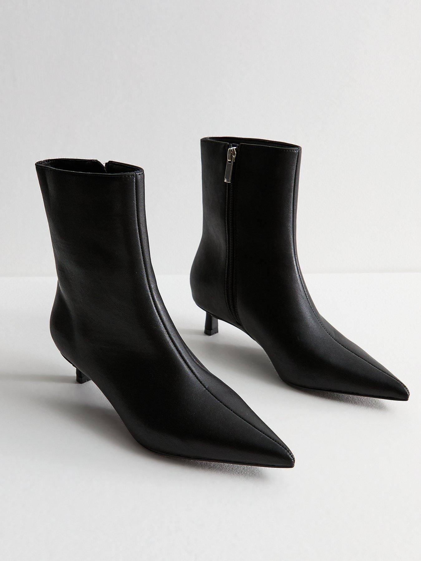 new-look-faux-leather-pointed-kitten-heel-ankle-boots-blackstillFront