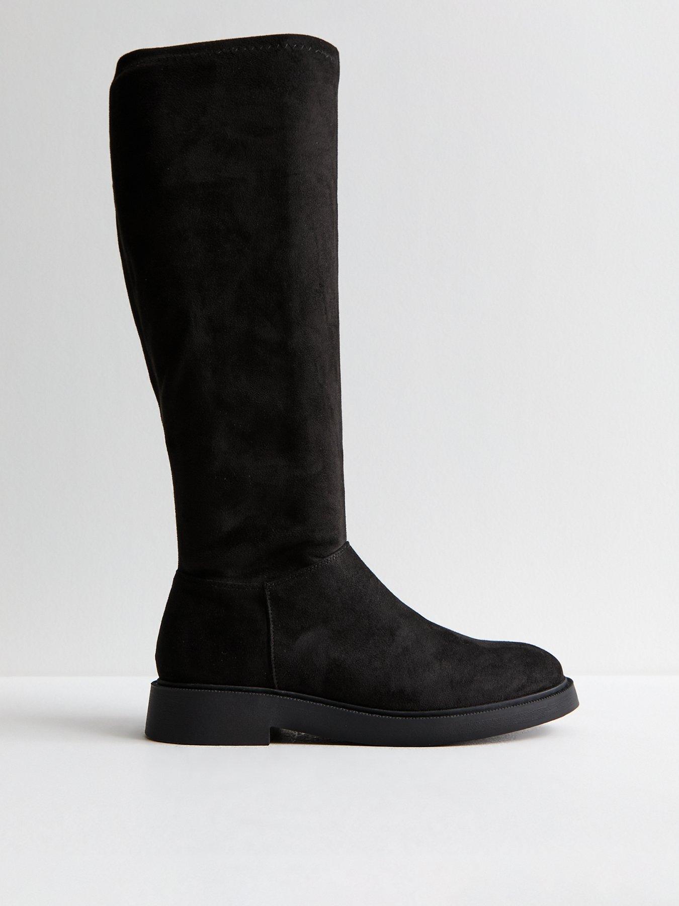 new-look-wide-fit-suedette-zipped-knee-high-boots-black