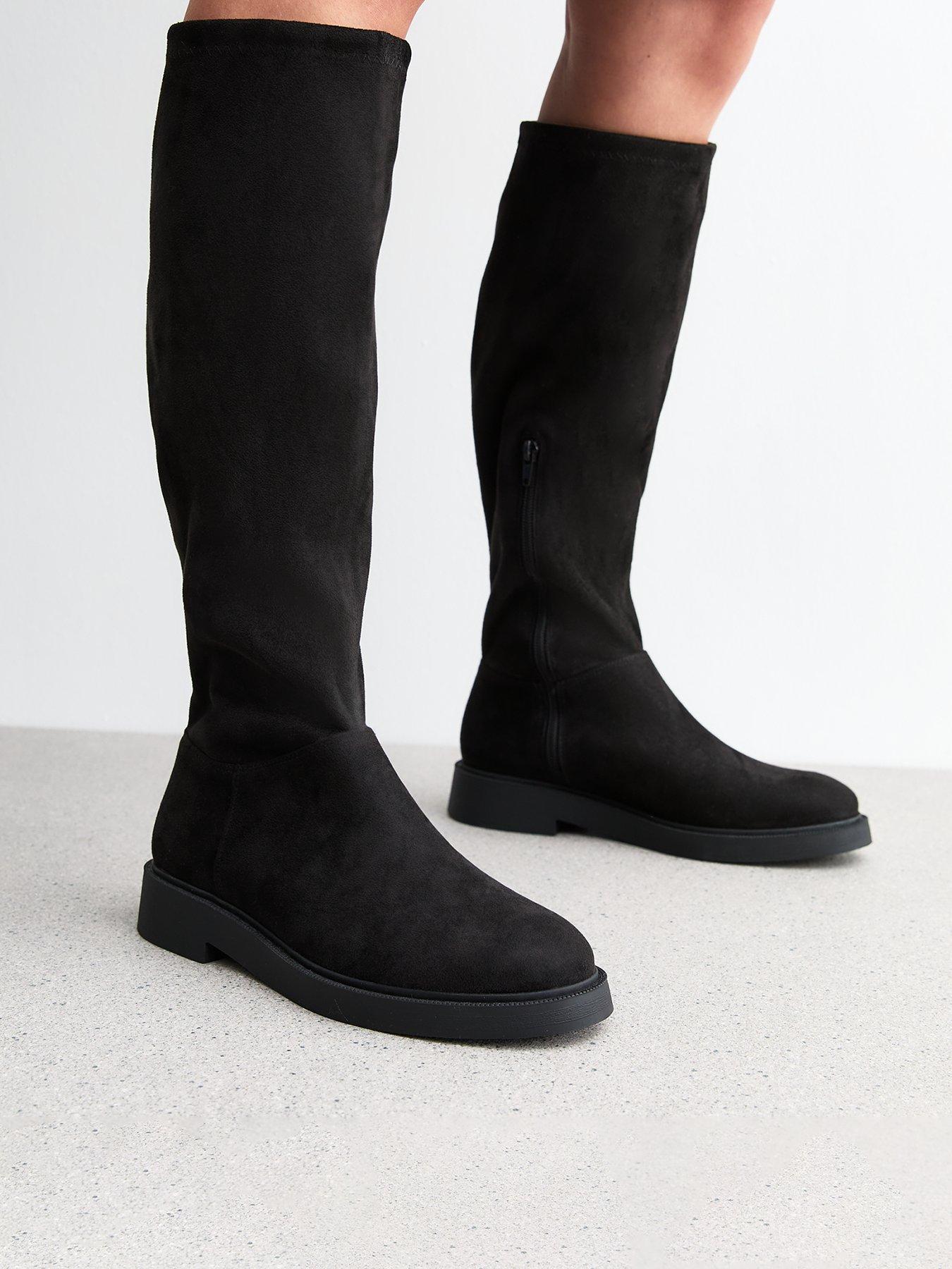 new-look-wide-fit-suedette-zipped-knee-high-boots-blackstillFront