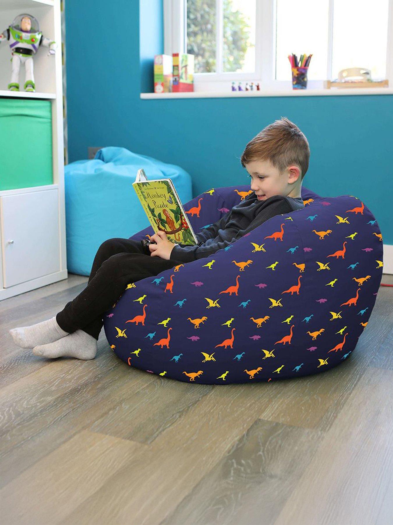 rucomfy-dinosaur-classic-round-childrens-beanbag