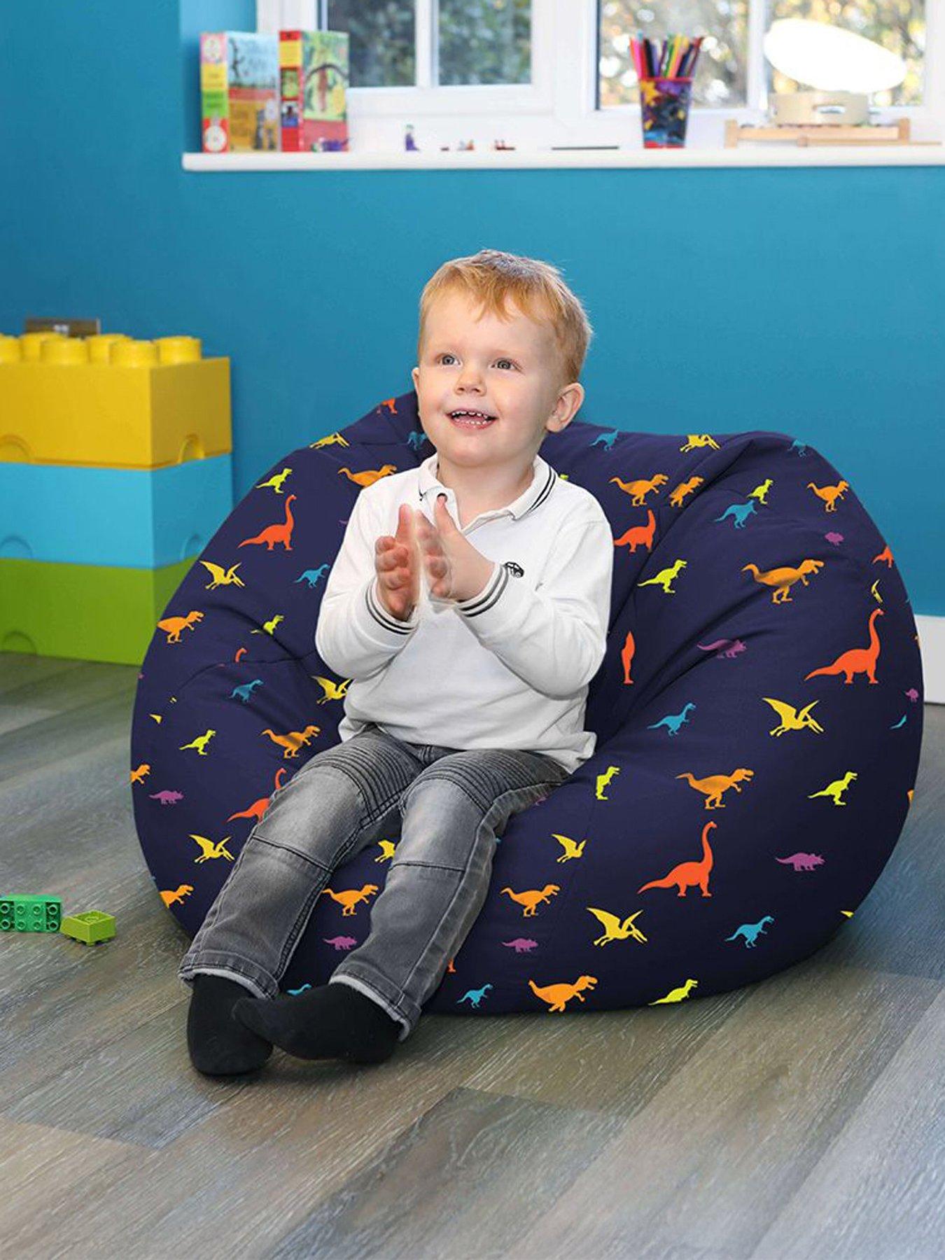 Image 5 of 7 of rucomfy Dinosaur Classic Round Children's Beanbag