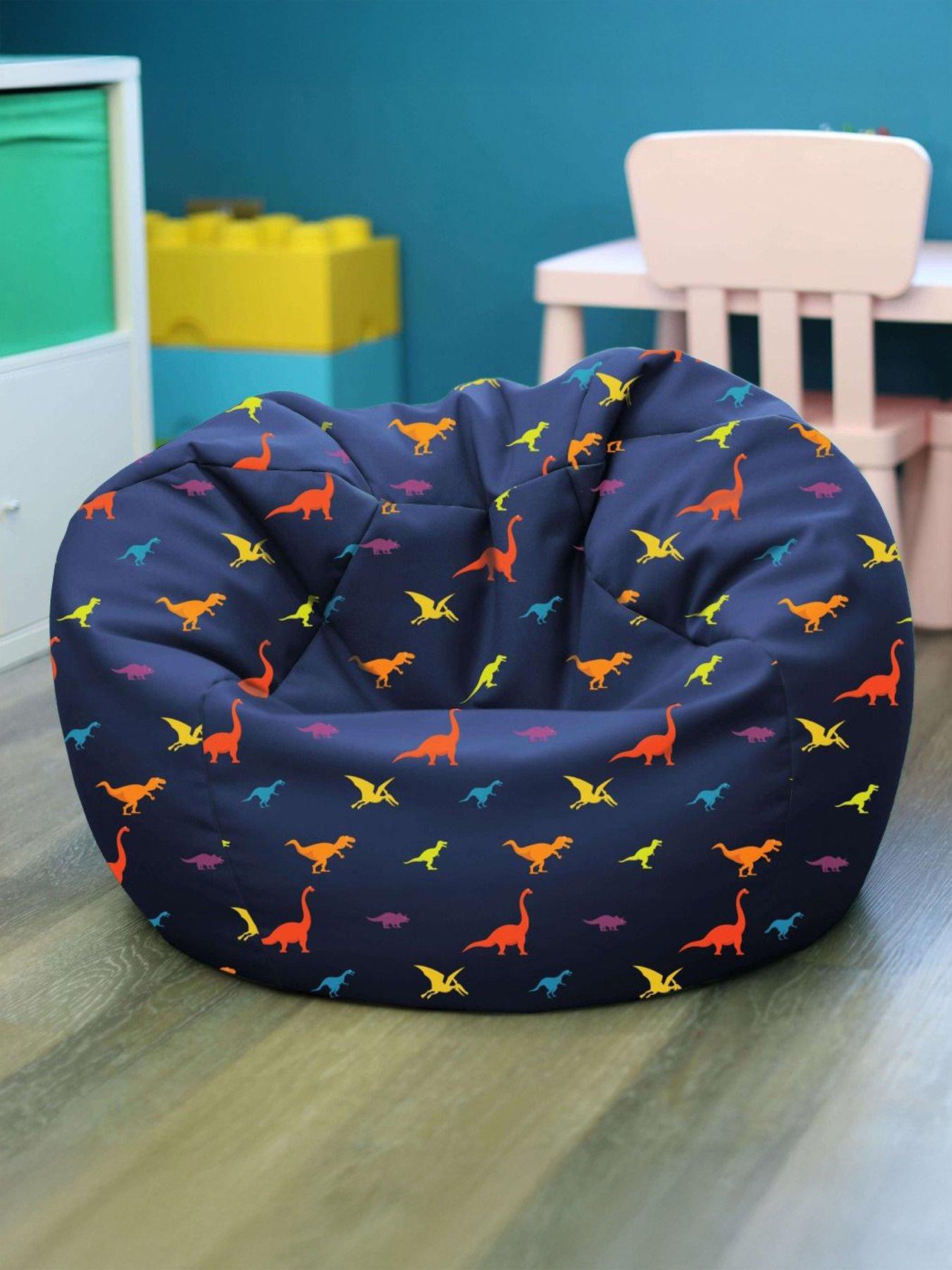 Image 6 of 7 of rucomfy Dinosaur Classic Round Children's Beanbag