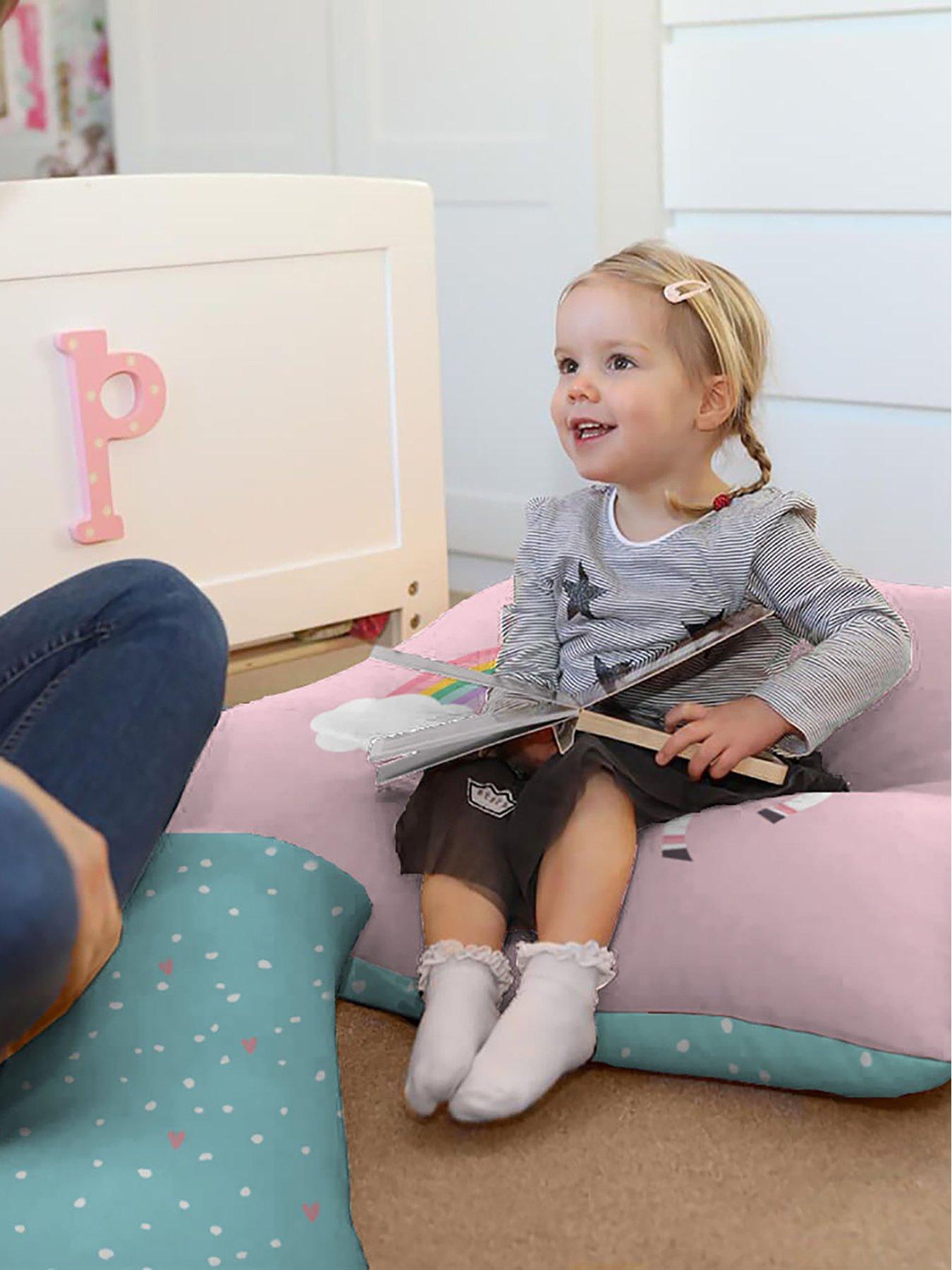 Image 1 of 3 of rucomfy Unicorn Castle Children's Floor Cushion
