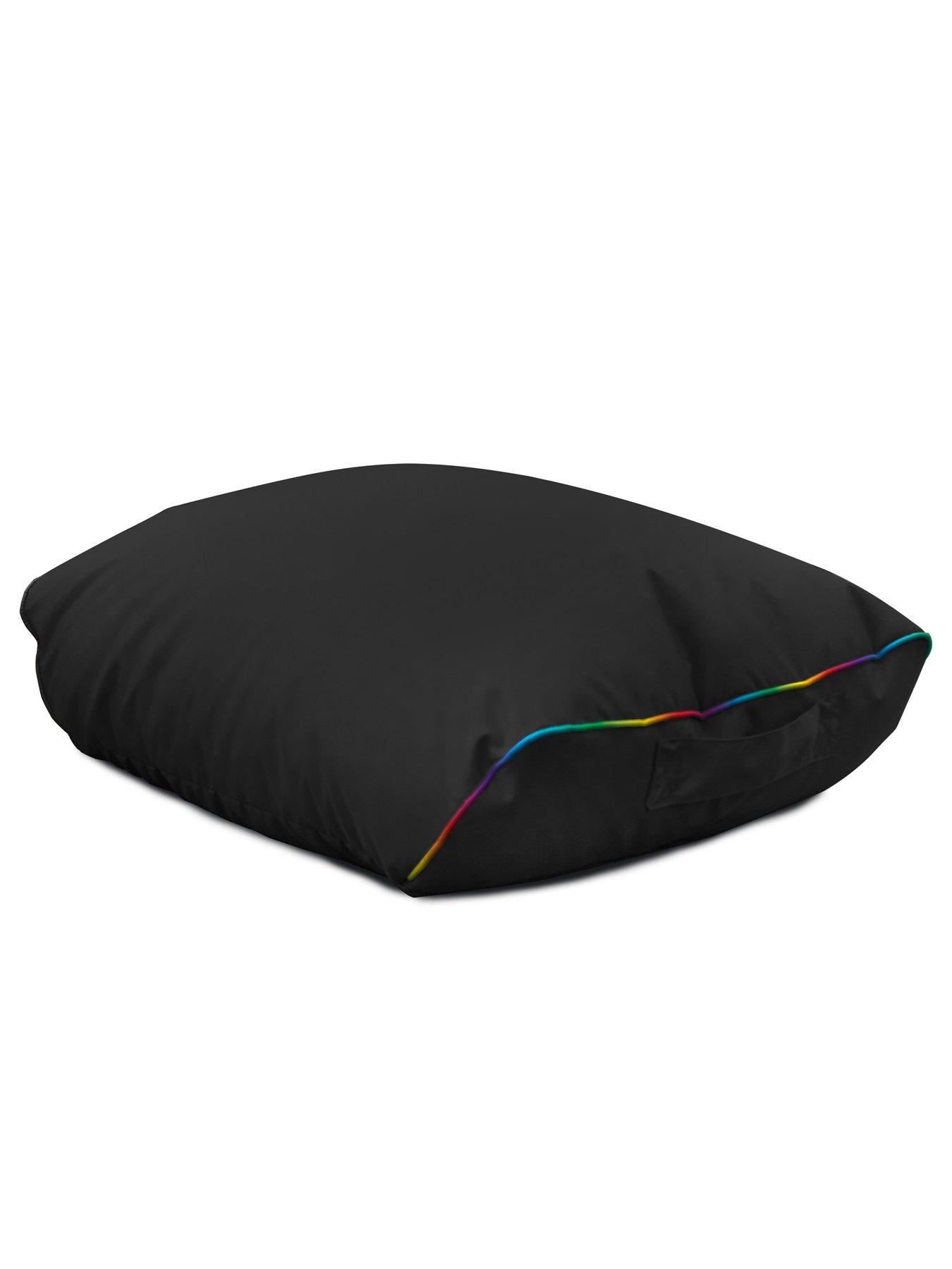 Image 5 of 6 of rucomfy Black Rugame Gamer Bean Bag Footstool- Led