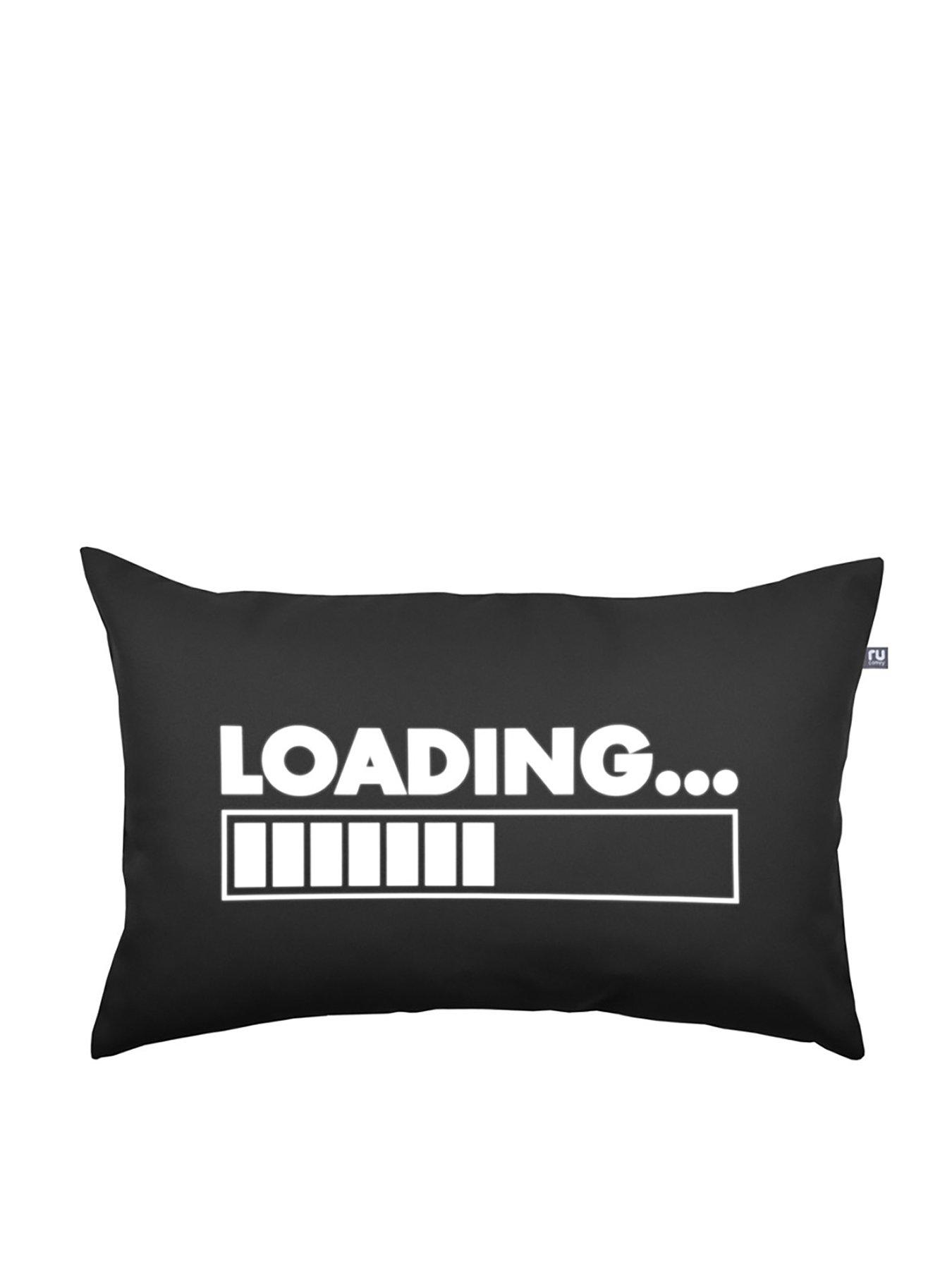 rucomfy-printed-trend-40x60cm-loading-cushion-black