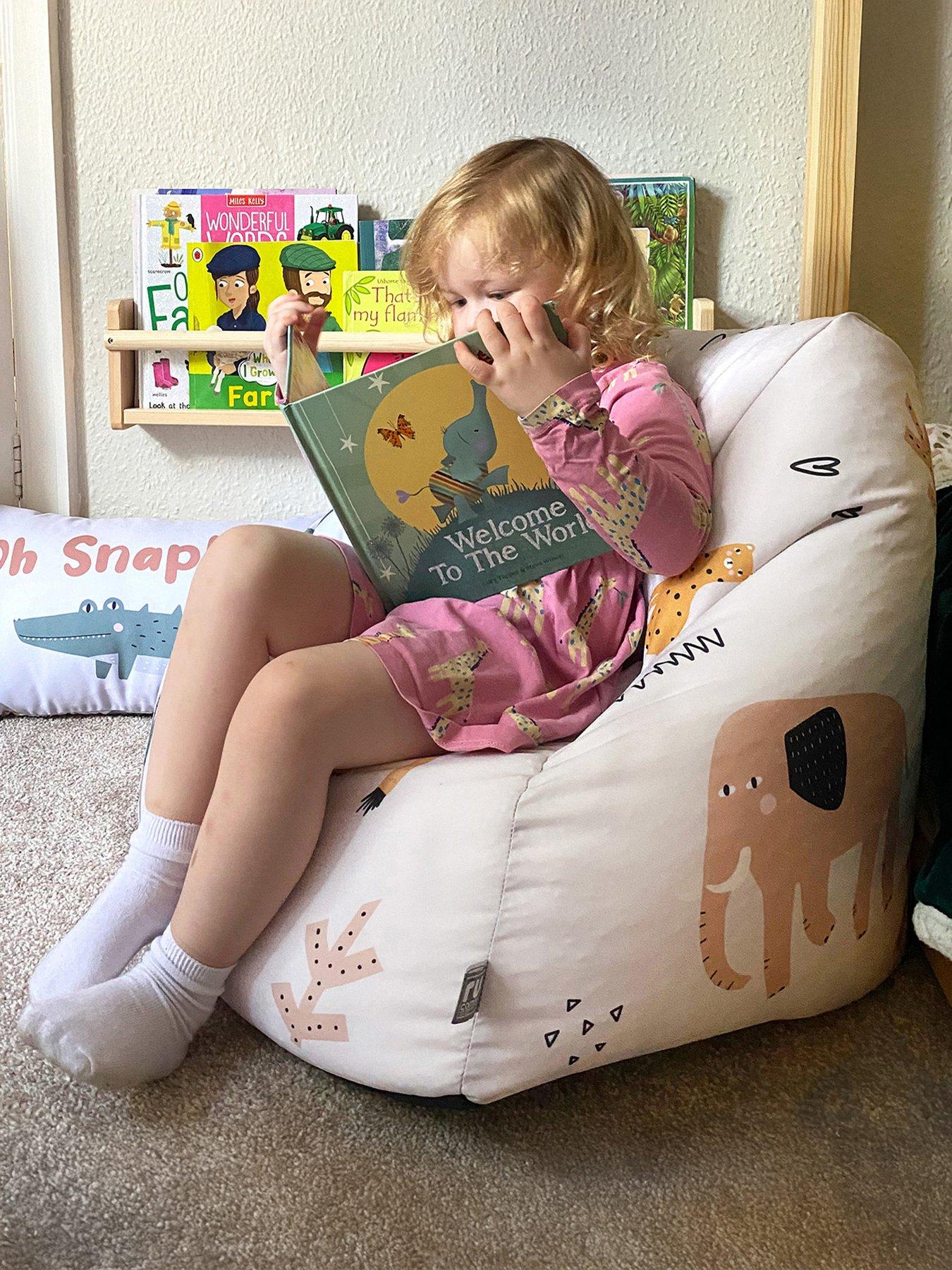 Image 5 of 7 of rucomfy Snuggle Chair Children's Beanbag - Safari Friends