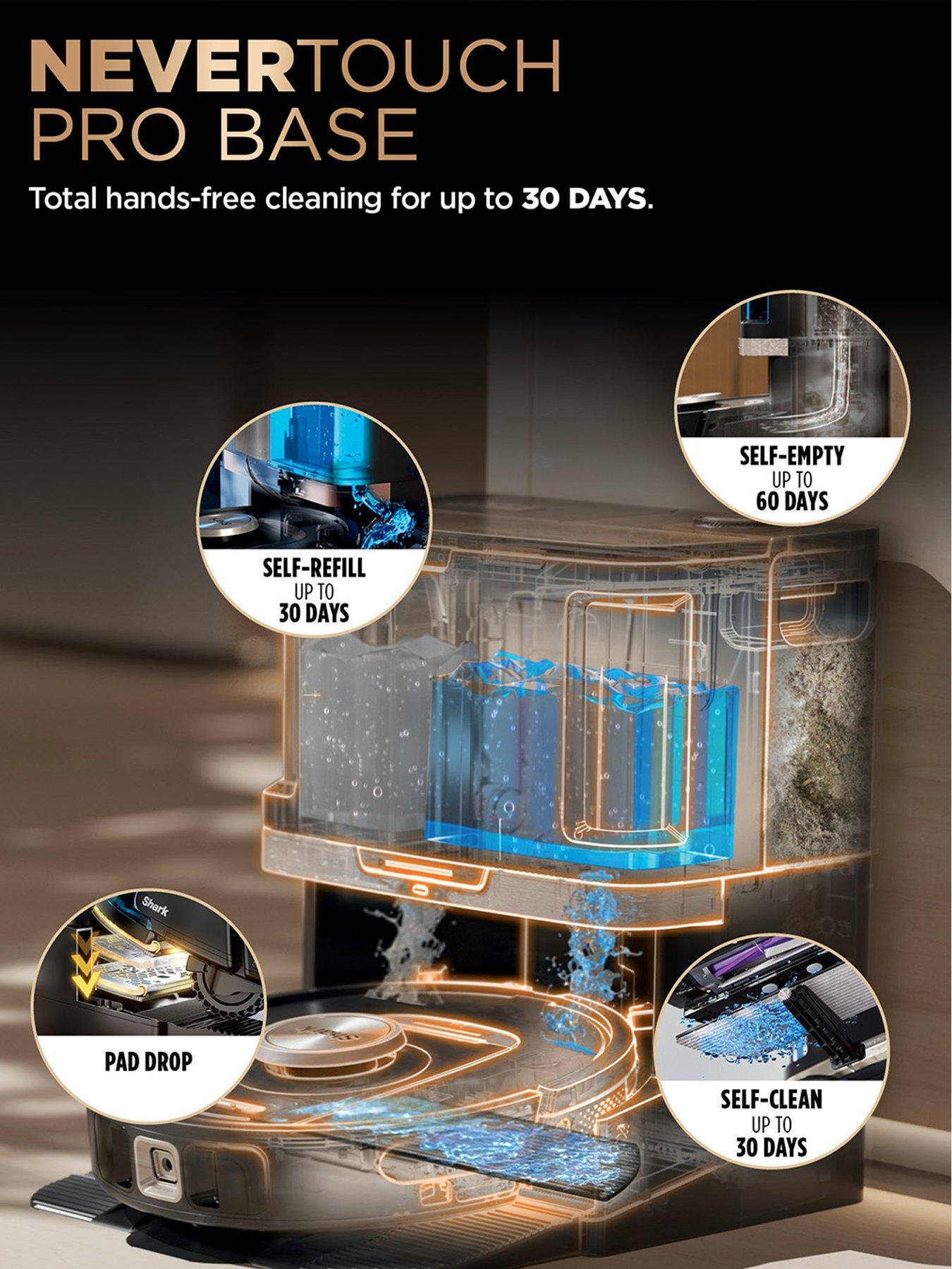 Image 4 of 8 of Shark PowerDetect NeverTouch Pro 2-in-1 Self-Empty, Self-Refill &amp; Self-Clean Robot Vacuum &amp; Mop -&nbsp;RV2800ZEUK