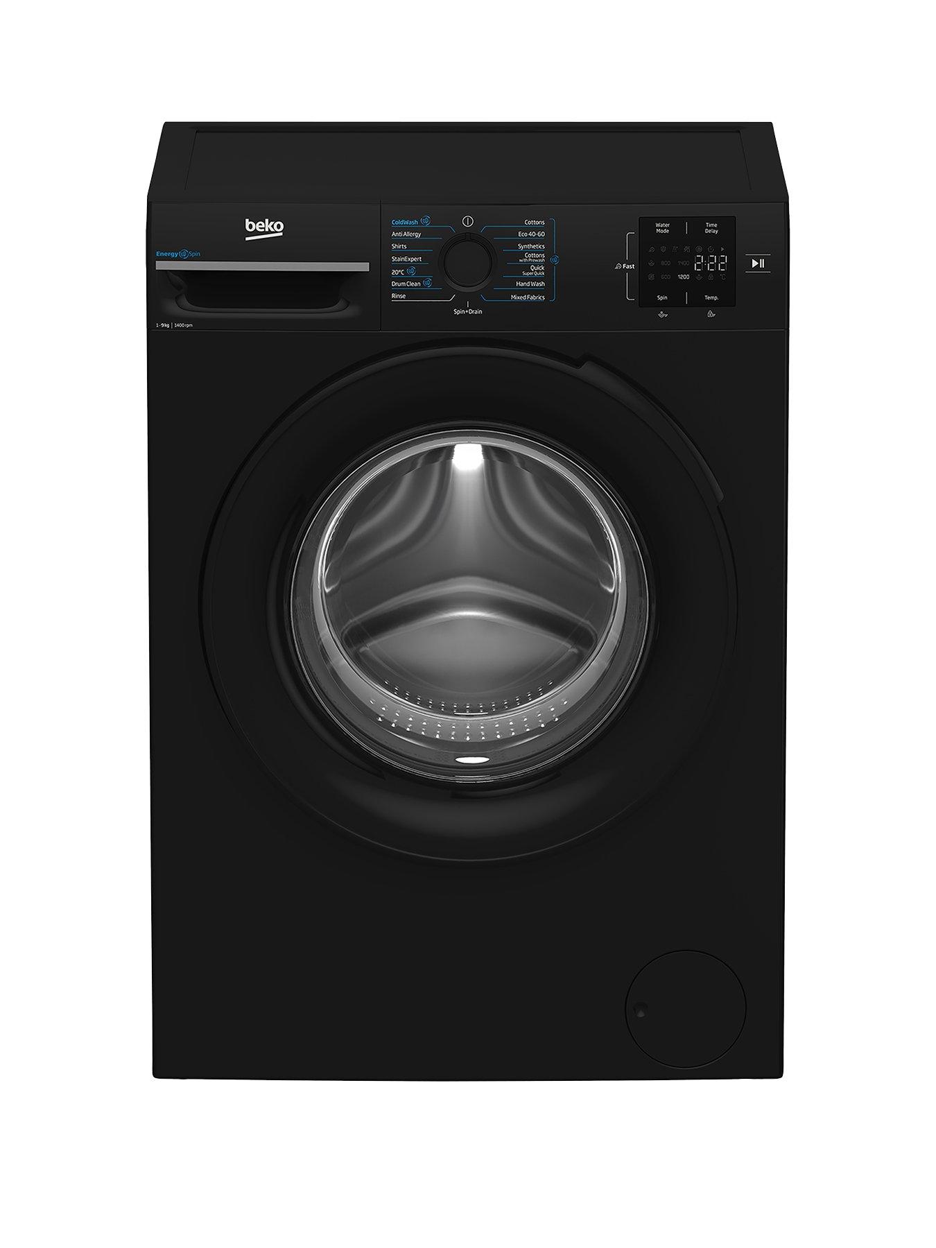Image 1 of 7 of Beko BM3WT3941B 9kg Wash, 1400 Spin&nbsp;Washing Machine&nbsp;- Black - A Rated