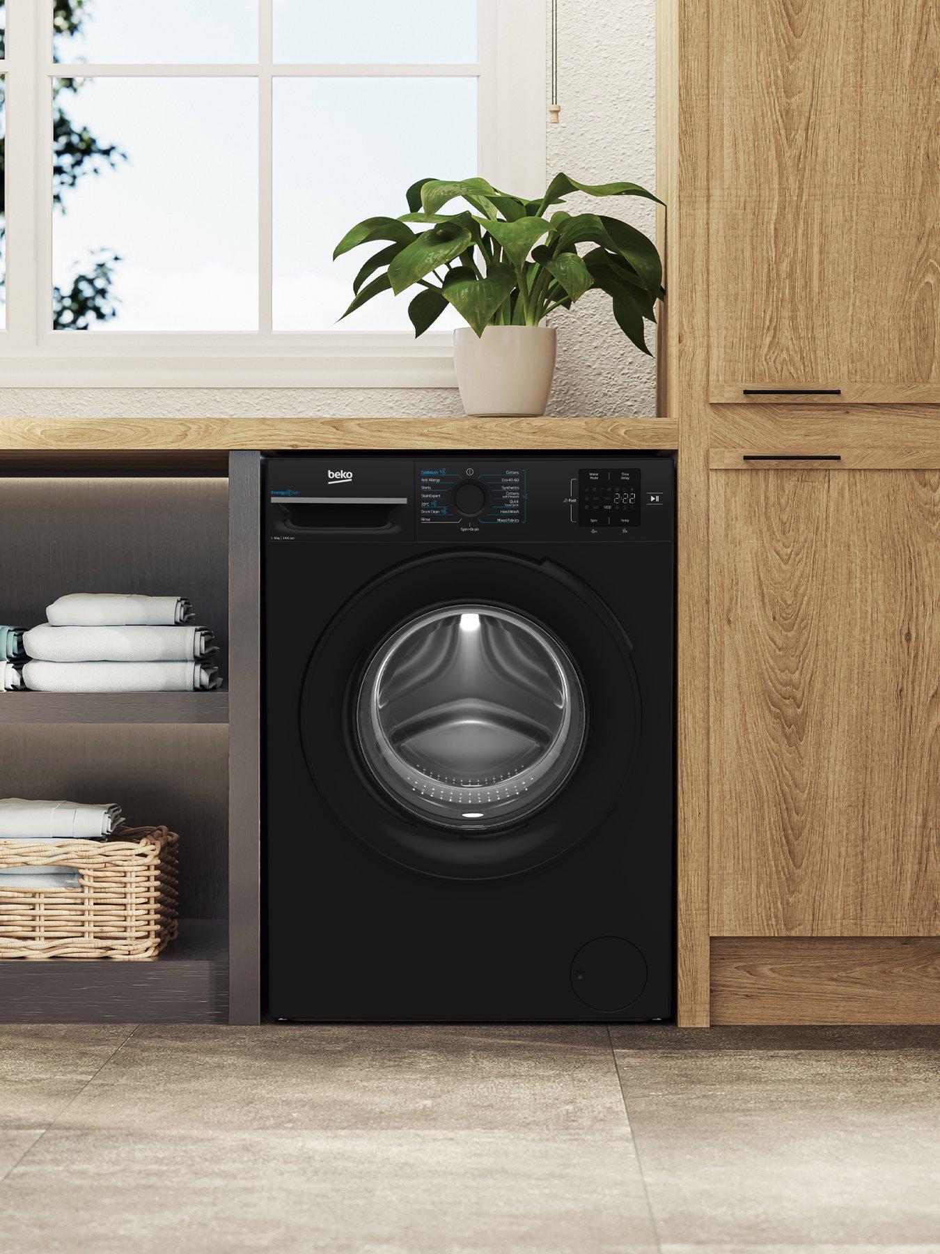 beko-bm3wt3941b-9kg-wash-1400-spinnbspwashing-machinenbsp--black-a-ratedstillFront