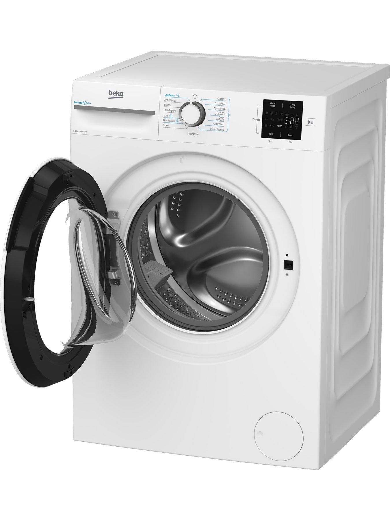 Image 7 of 7 of Beko BM3WT3841W 8kg Wash, 1400 Spin&nbsp;Washing Machine - White - A Rated