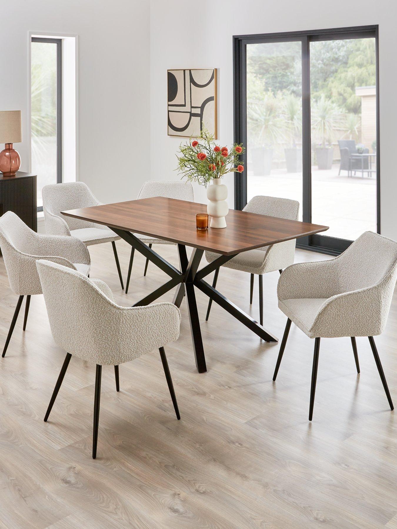 very-home-chopstick-160nbspcm-wood-top-dining-table-6-alisha-boucle-chairs-browncream