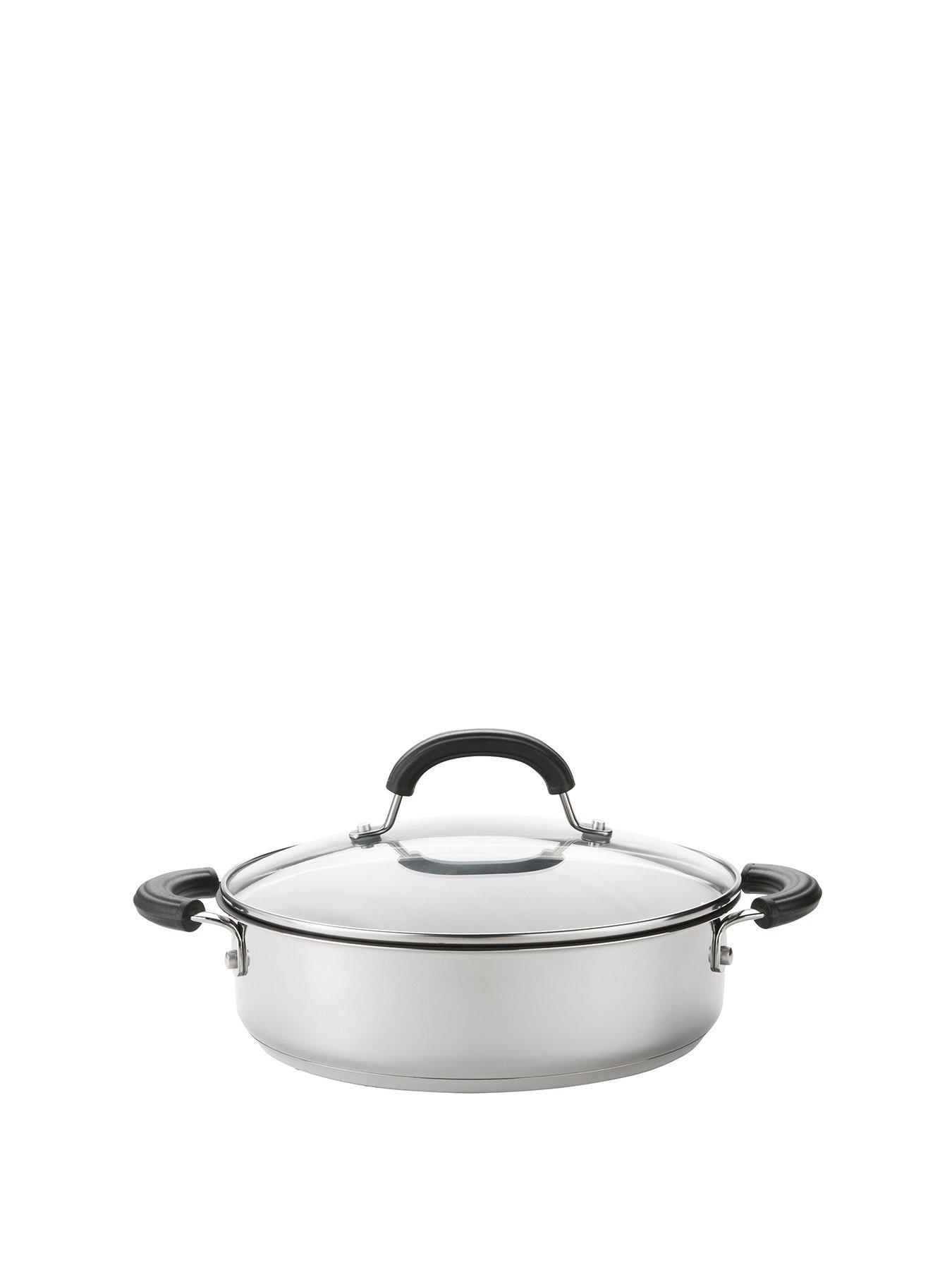 circulon-total-stainless-steel-shallow-casserole-24cm28lstillFront