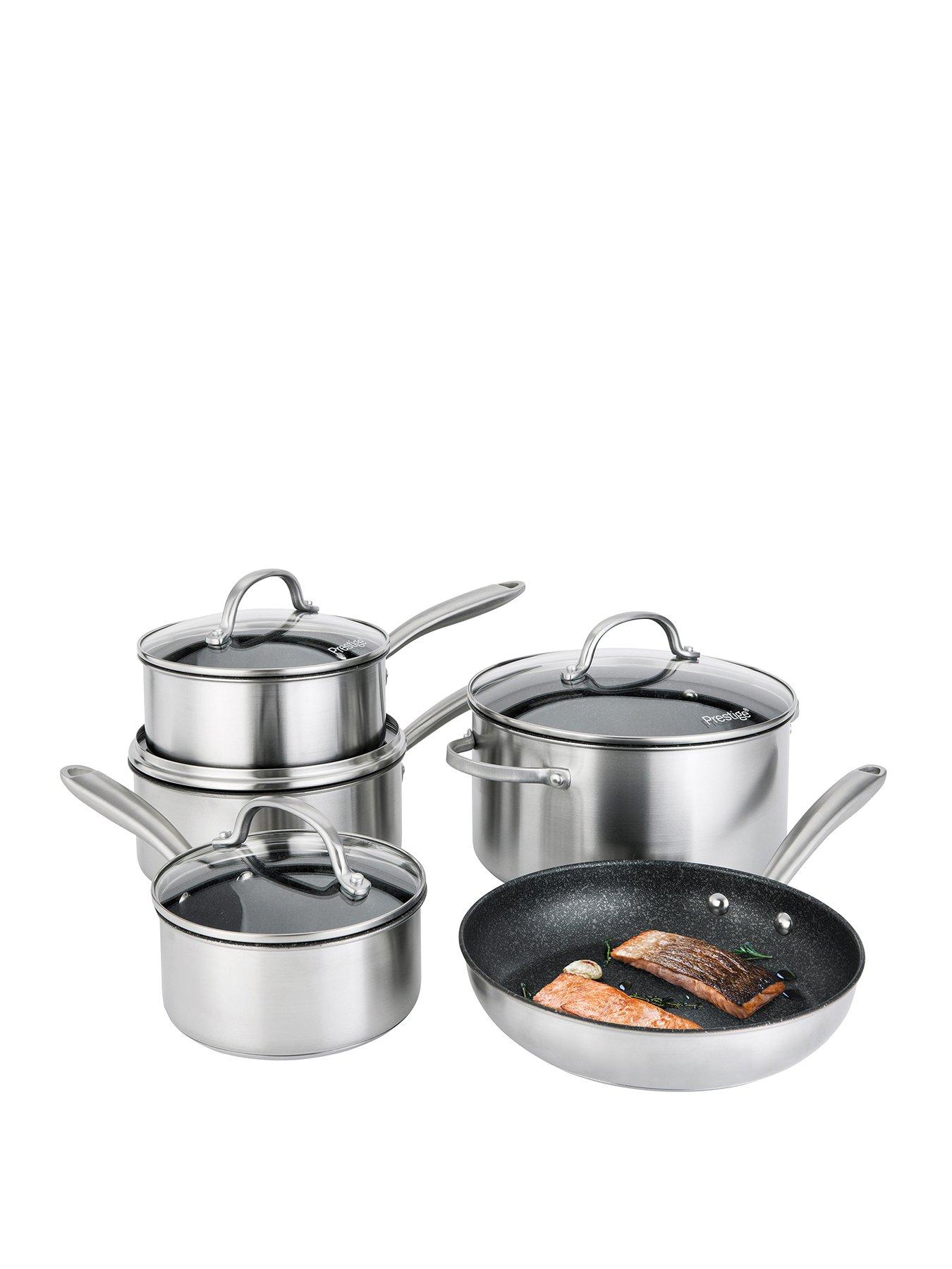 undefined Scratch Guard 5-Piece Stainless Steel Pan Set