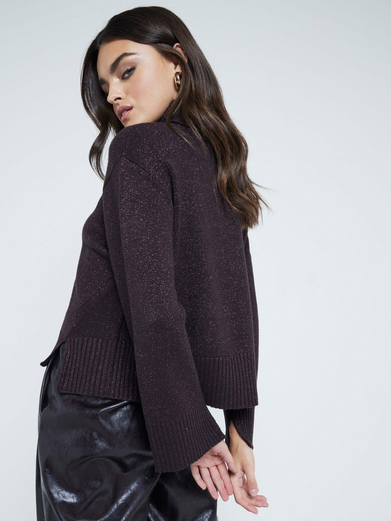 river-island-high-neck-lurex-jumper-brownstillFront