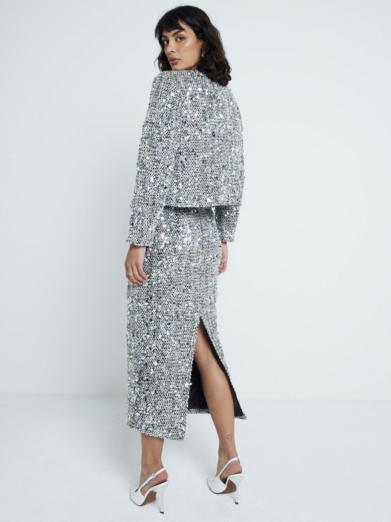 river-island-boucle-sparkle-pencil-skirt-silverstillFront