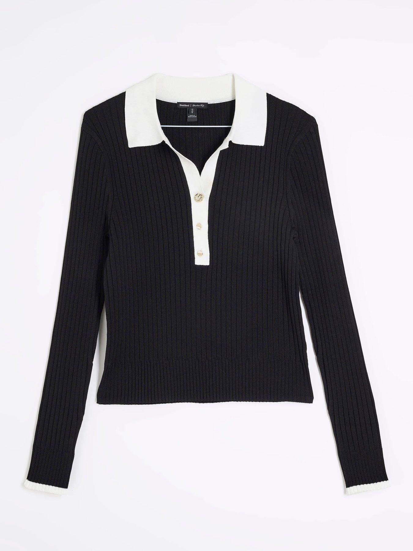 river-island-collar-button-down-top-blackdetail