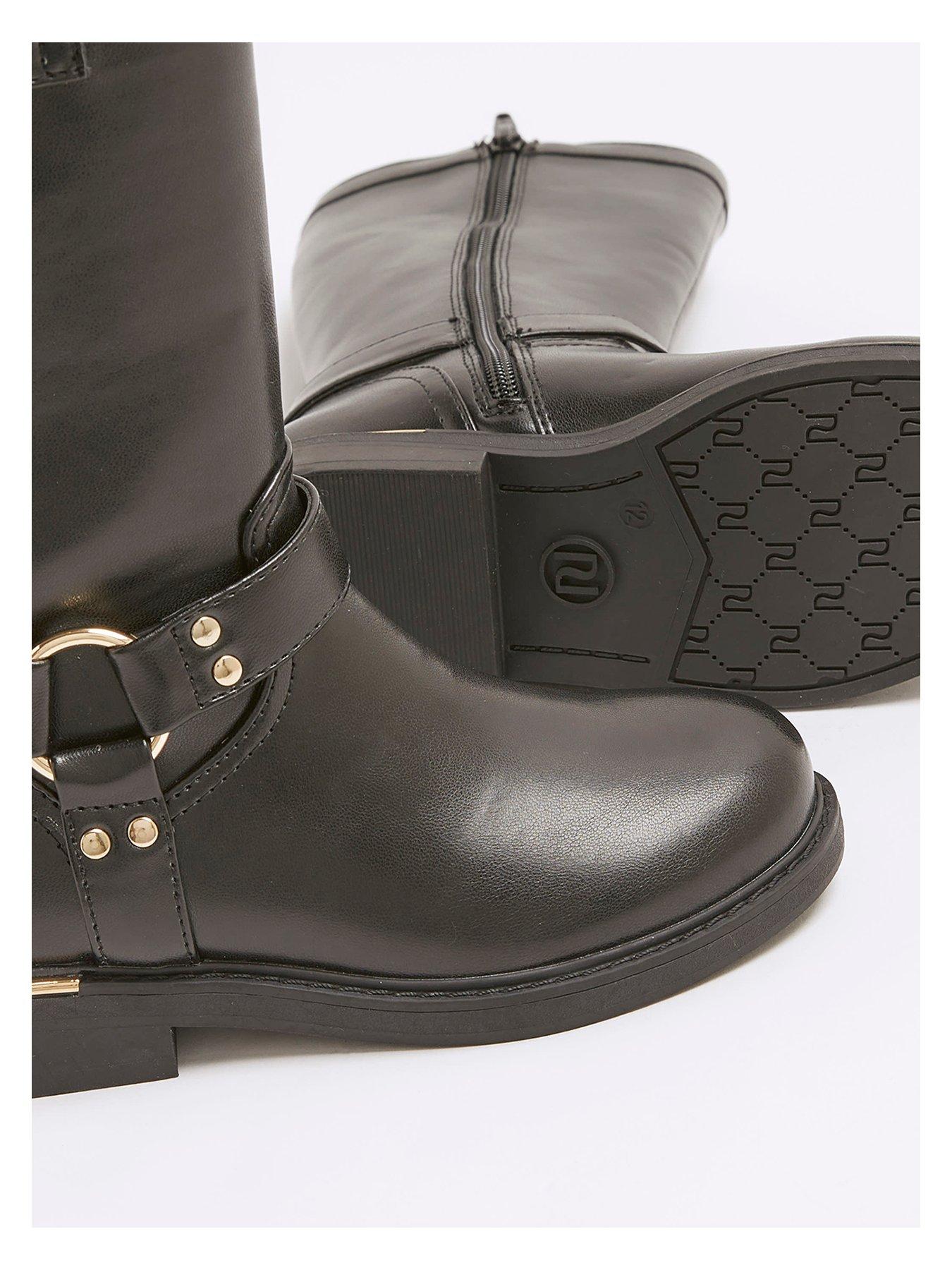 river-island-older-girl-faux-leather-buckle-biker-boots-blackoutfit