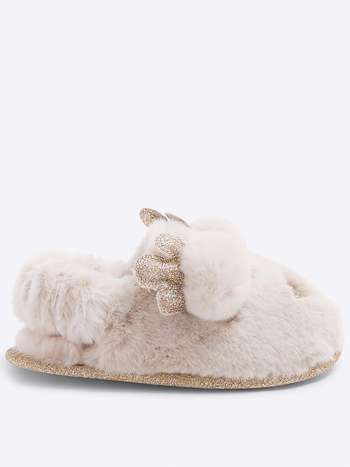 river-island-mini-faux-fur-reindeer-slipper-cream