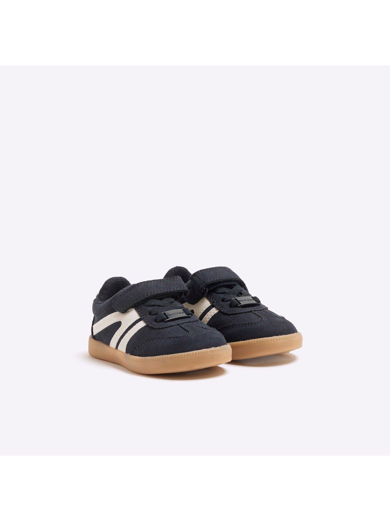 Image 5 of 5 of River Island Mini Unisex Velcro Trainers - Navy