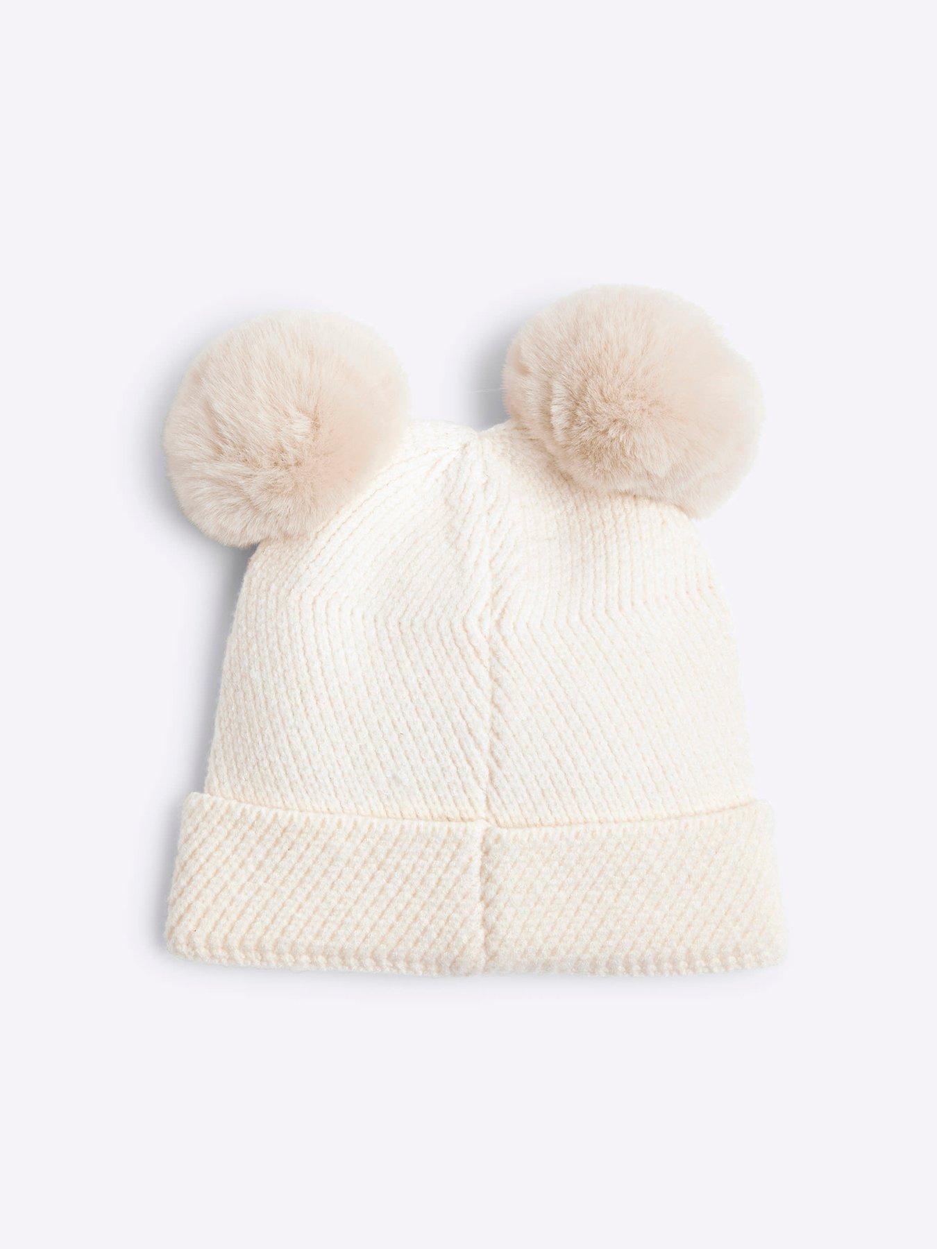 river-island-mini-mini-girls-pom-pom-beanie-creamback