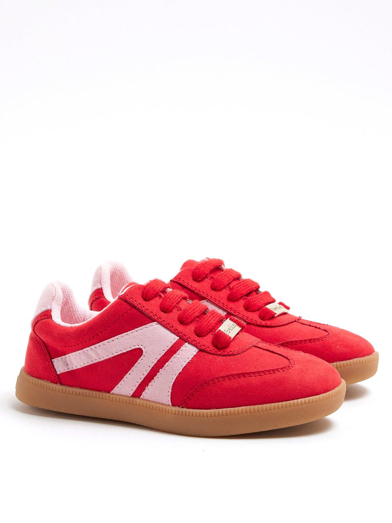 river-island-girls-lace-up-trainers-redstillFront